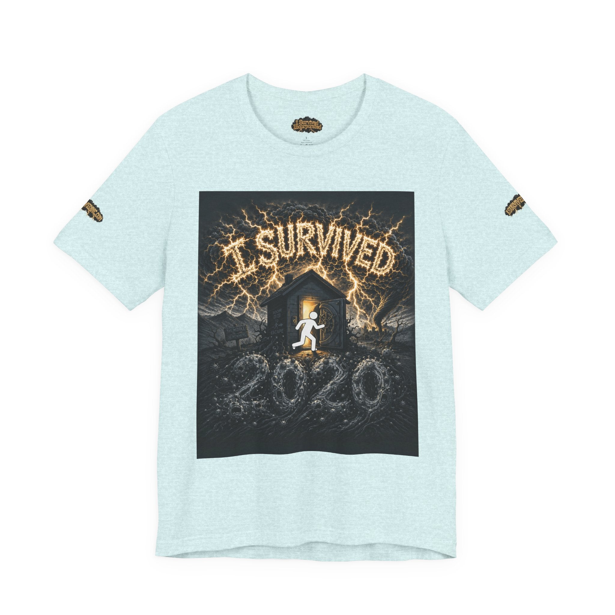 I Survived 2020 — Original Design Teaser Tee | Season 1 Premiere Drop Unisex Jersey Short Sleeve Tee
