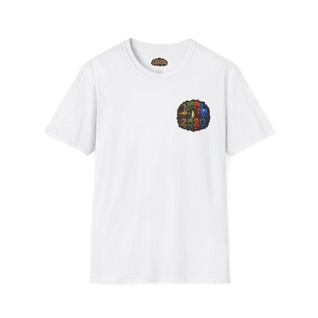 I Survived 2020 — "No Signal" Test Pattern Tee Alien Broadcast Finale Summer Premiere Unisex Softstyle T-Shirt