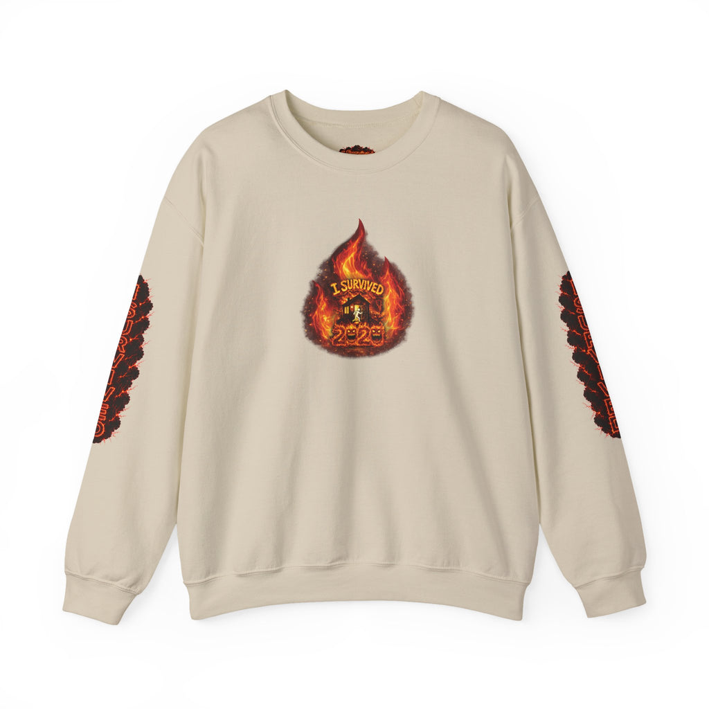 I Survived 2020 — WILDFIRES S2:E1: Director's Cut "Berry Creek" Memorial Unisex Heavy Blend™ Crewneck Sweatshirt