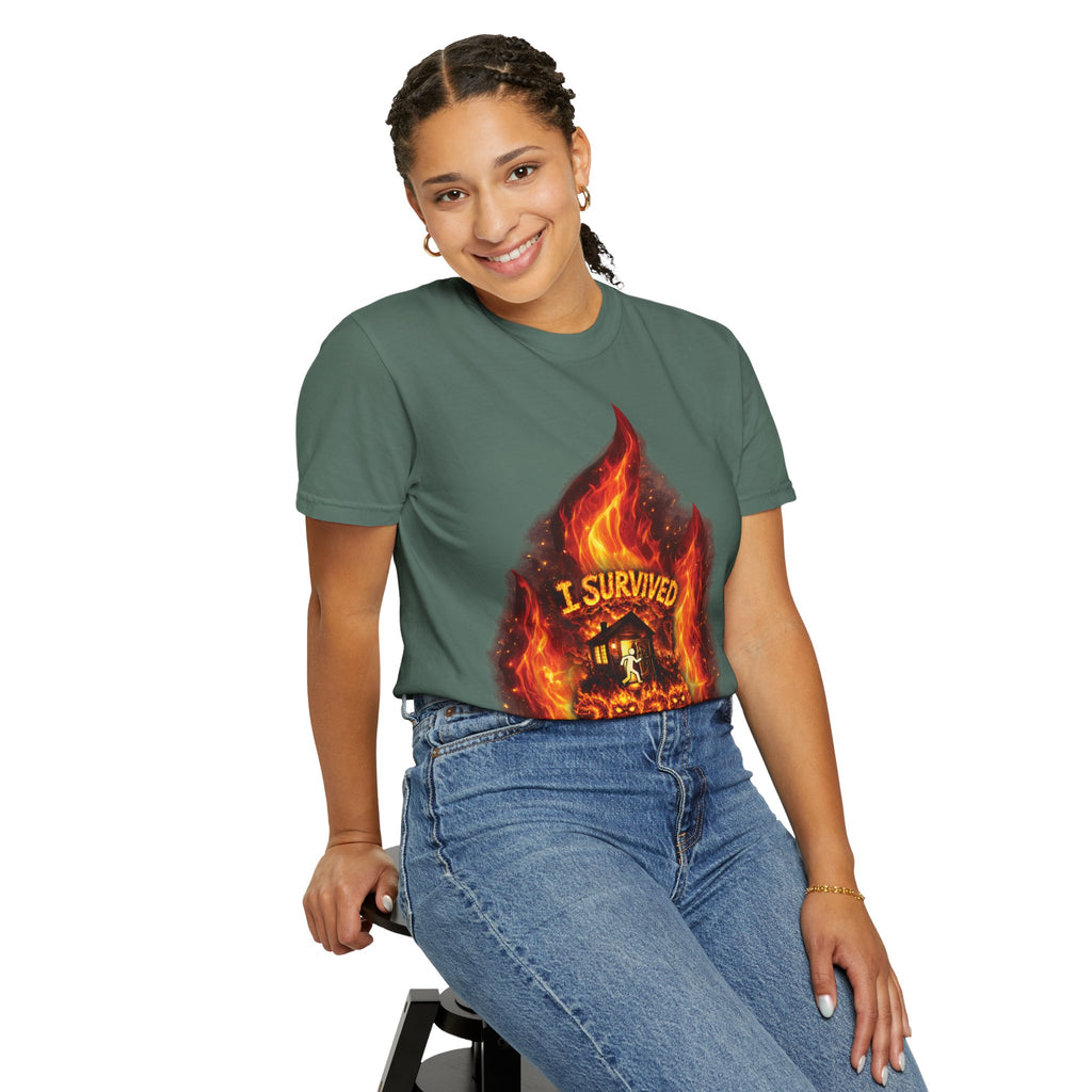 I Survived 2020 — Director's Cut S2:E4 "Western U.S. Wildfire Season" | Mid-Season Finale Pt. 1 | Wildfire Edition Memorial Unisex Garment-Dyed T-shirt