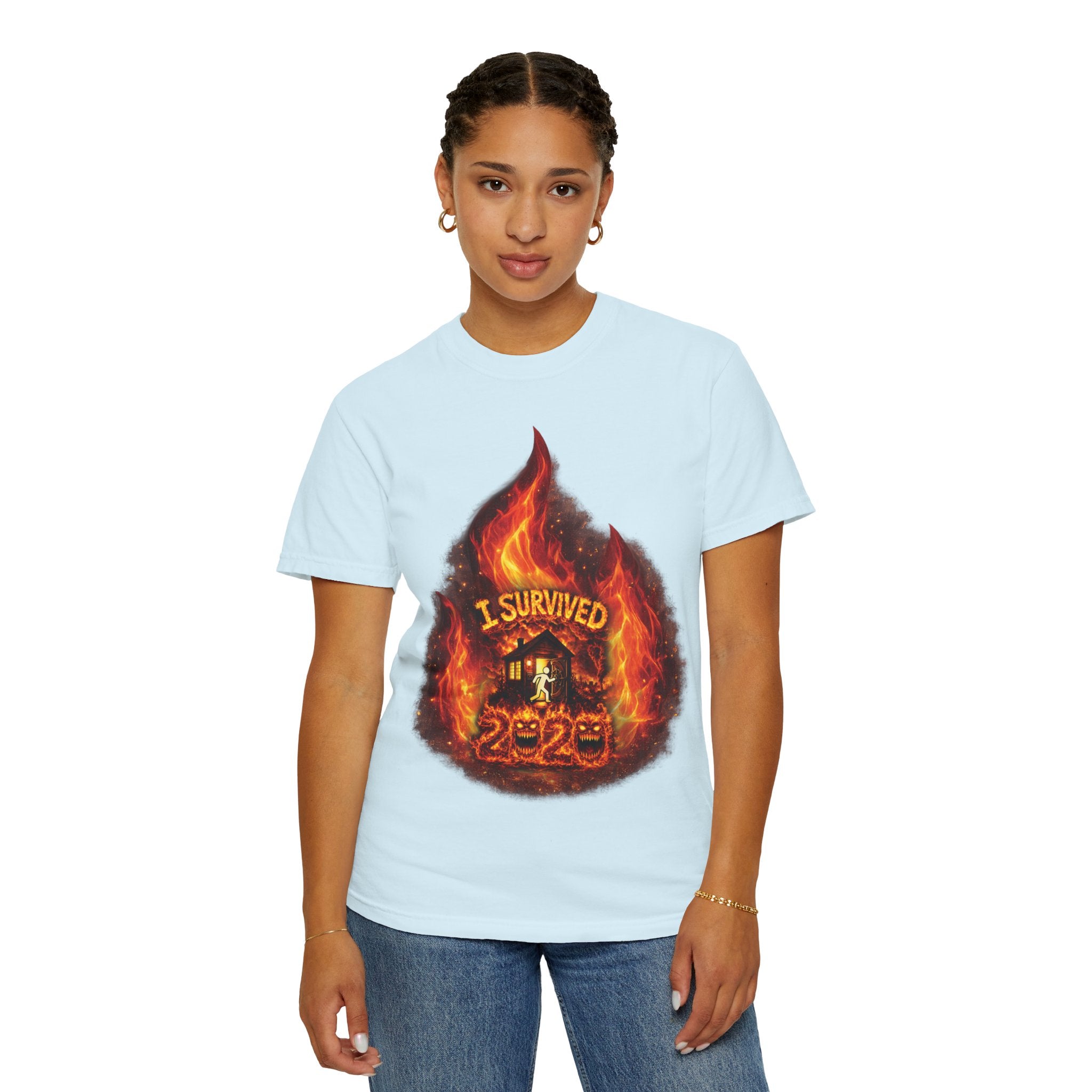 I Survived 2020 — Director's Cut S2:E4 "Western U.S. Wildfire Season" | Mid-Season Finale Pt. 1 | Wildfire Edition Memorial Unisex Garment-Dyed T-shirt