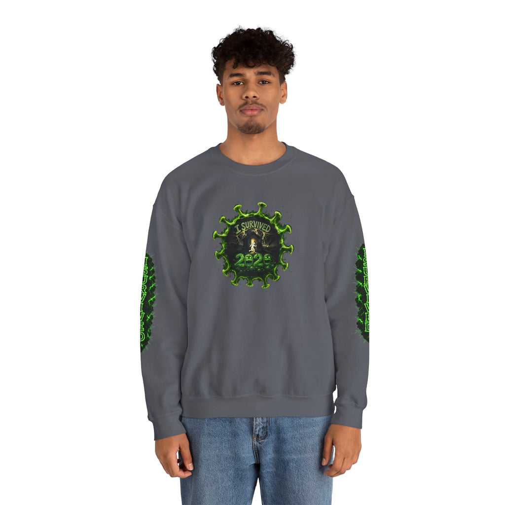 I Survived 2020 — PANDEMIC S1:E2: Director's Cut "The Coming of COVID" Unisex Heavy Blend™ Crewneck Sweatshirt