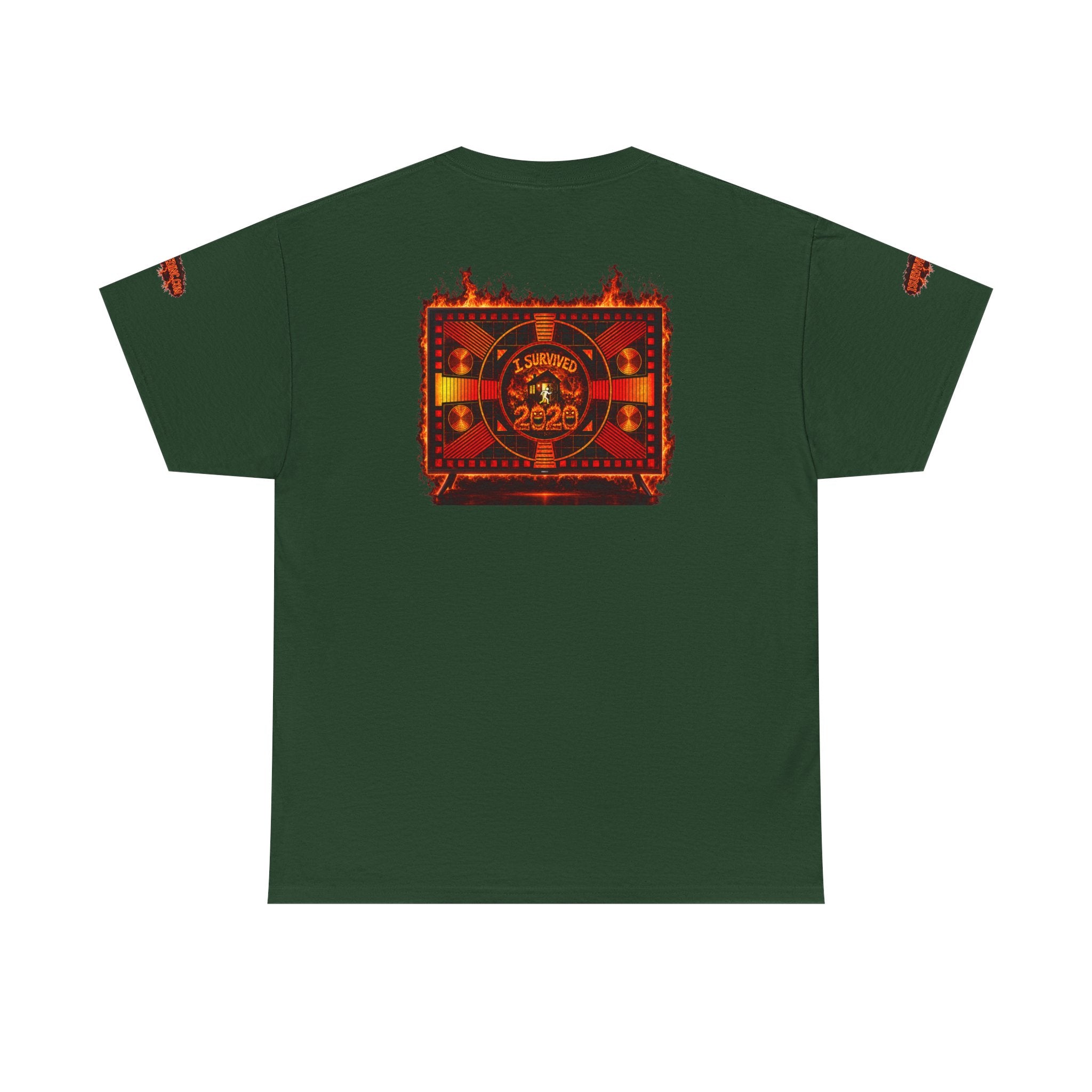 I Survived 2020 — "Please Stand By" Test Pattern Tee Wildfire Signal Special Edition Summer Premiere Unisex Heavy Cotton Tee