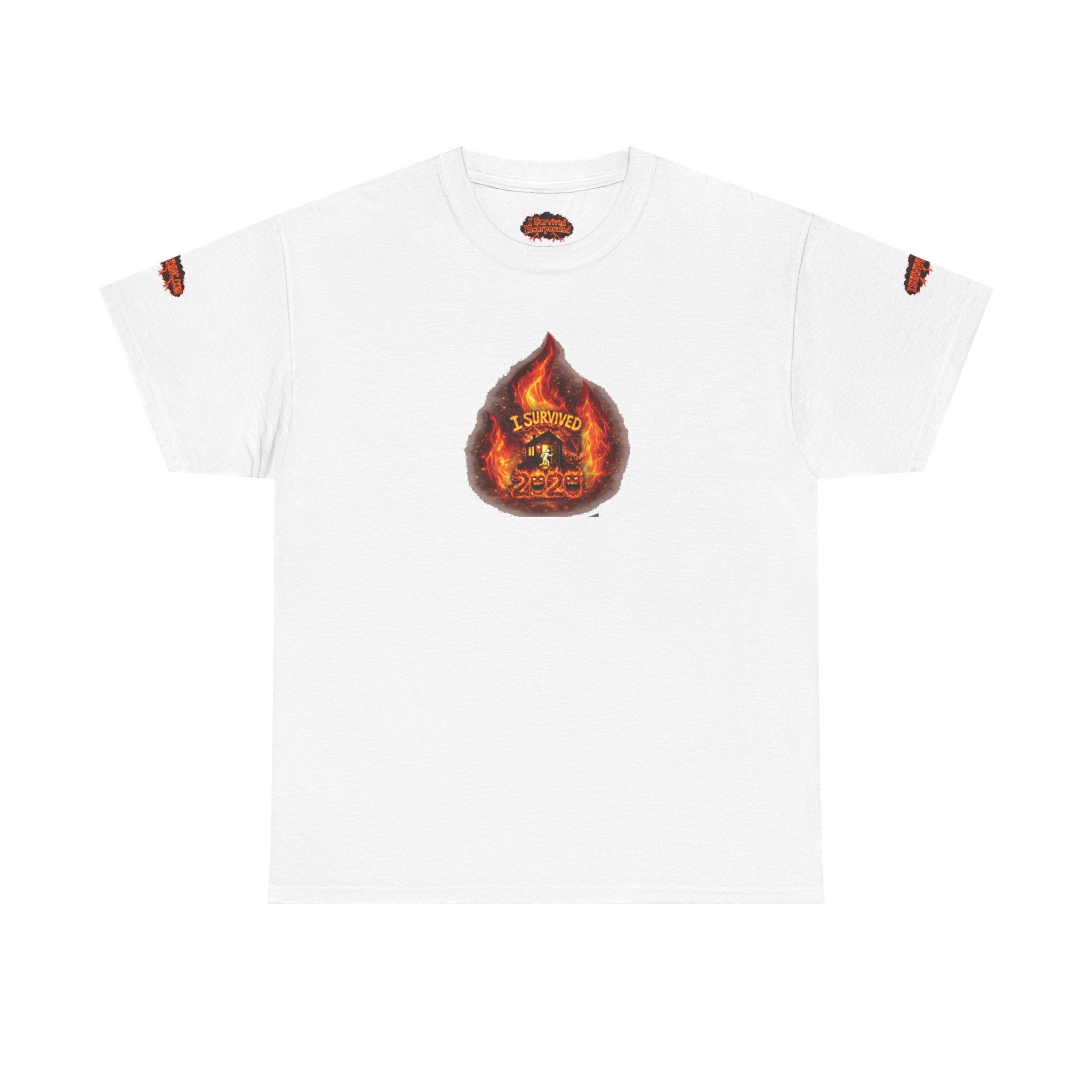 I Survived 2020 —  WILDFIRES S2:E4: Director's Cut Special Edition "Western U.S. Wildfire Season" Memorial Unisex Heavy Cotton Tee