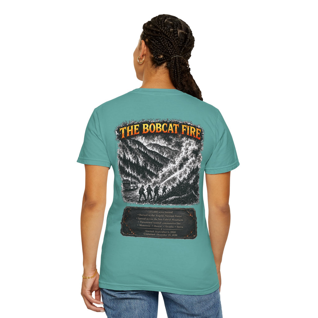 I Survived 2020 — WILDFIRES S2:E2: "The Bobcat Fire" Memorial Unisex Garment-Dyed T-shirt