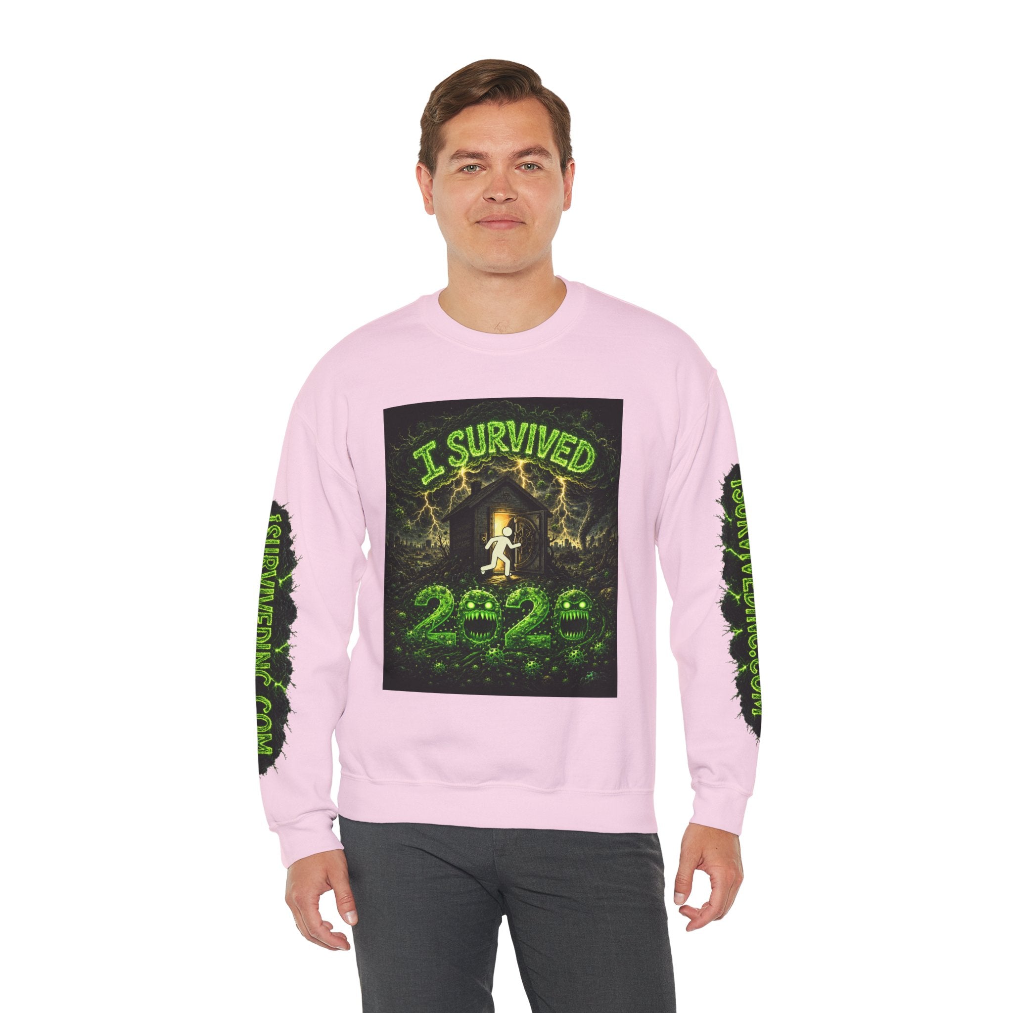 I Survived 2020 — PANDEMIC S1:E4: "Mask Madness" Unisex Heavy Blend™ Crewneck Sweatshirt