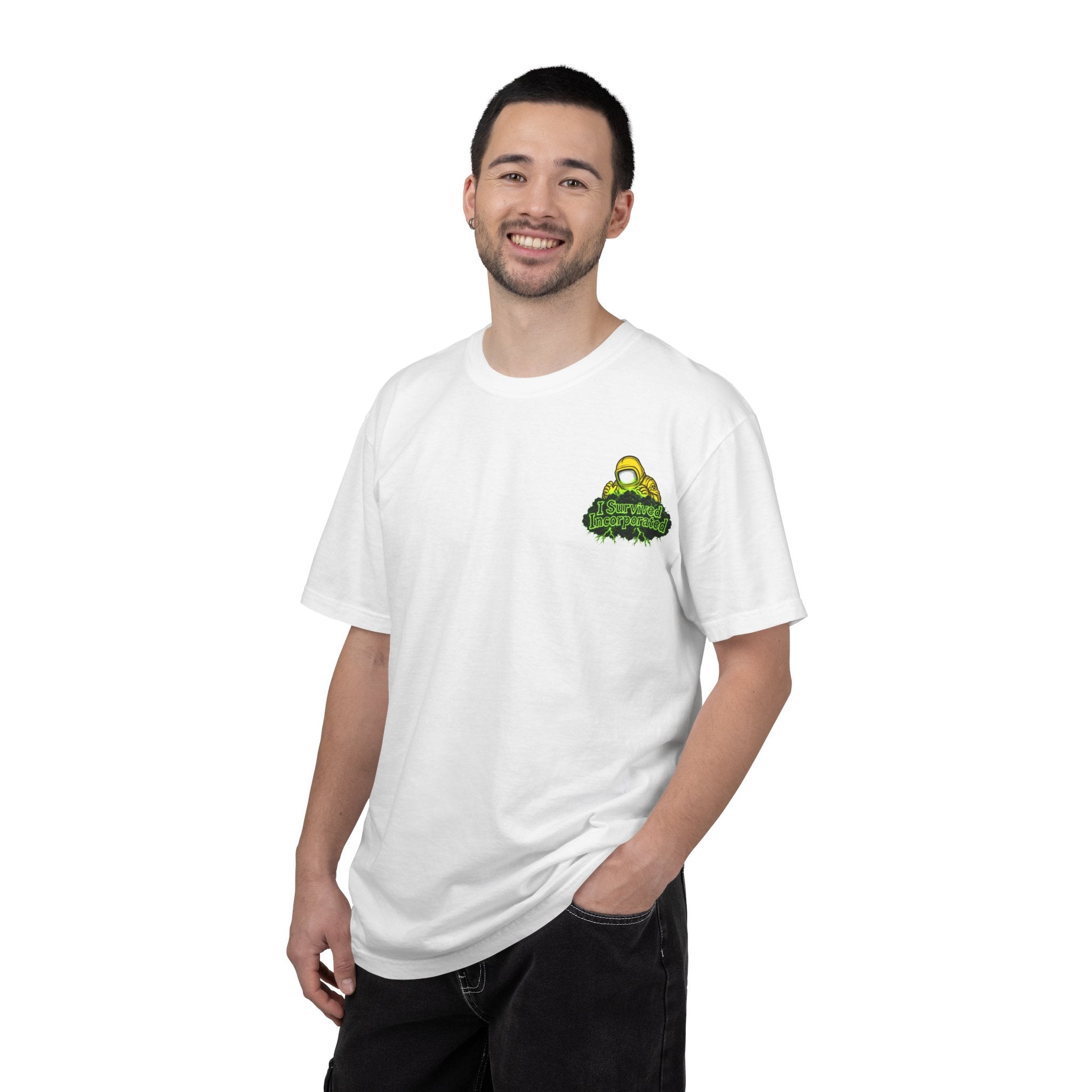 I Survived 2020 — "Please Stand By" Test Pattern Toxic Signal Tee Summer Premiere Unisex Garment-Dyed T-shirt