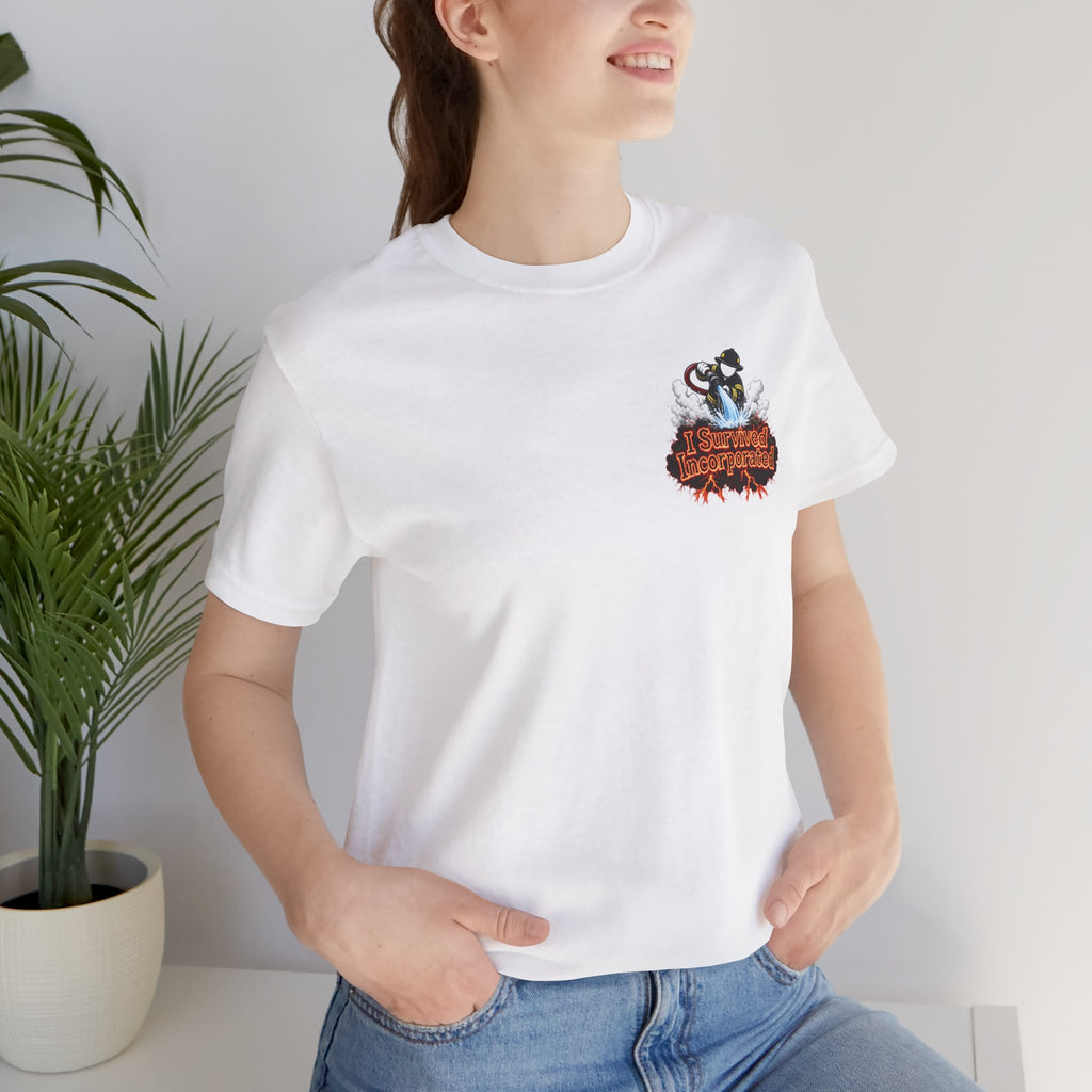 I Survived 2020 — "Please Stand By" Test Pattern Tee Wildfire Signal Edition Summer Premiere Unisex Jersey Short Sleeve Tee