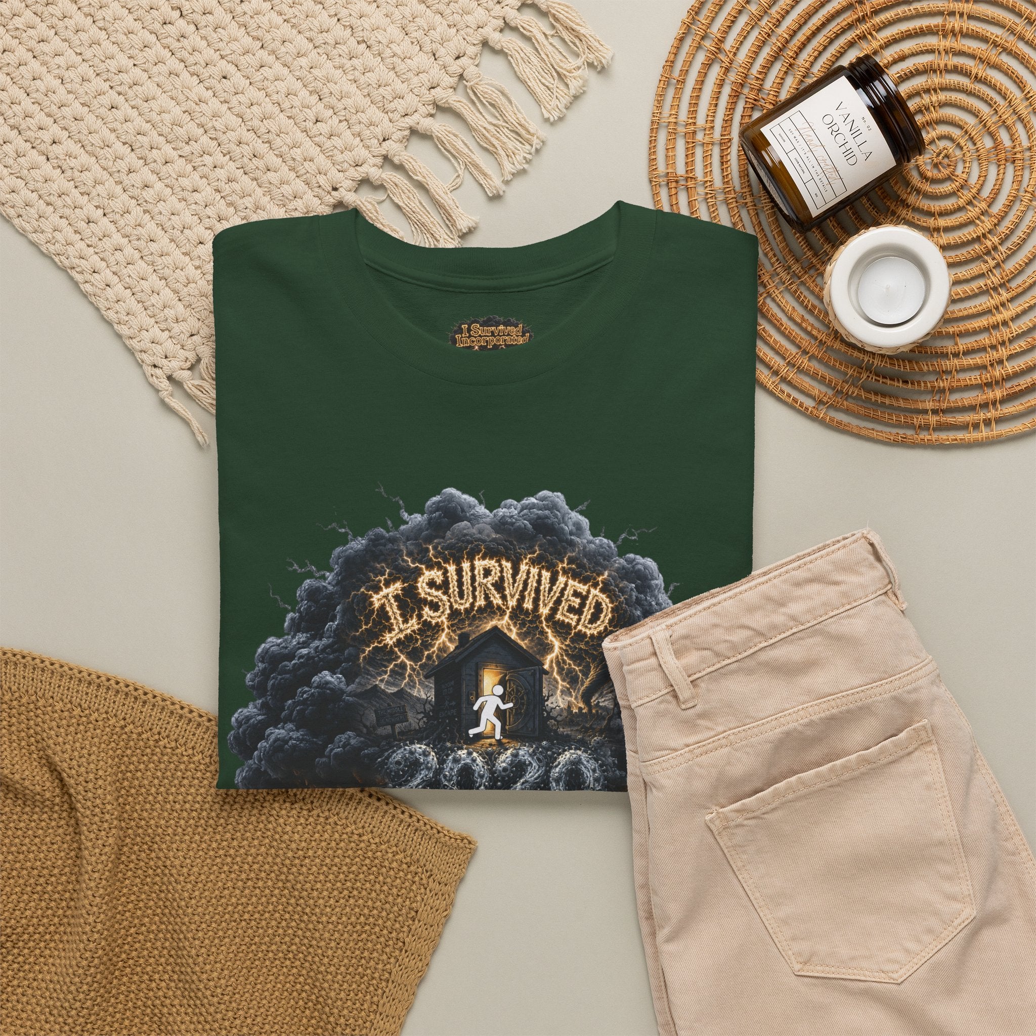 I Survived 2020 —  Deriector's Cut Original Design Teaser Tee | Season 1 Premiere Drop Unisex Heavy Cotton Tee