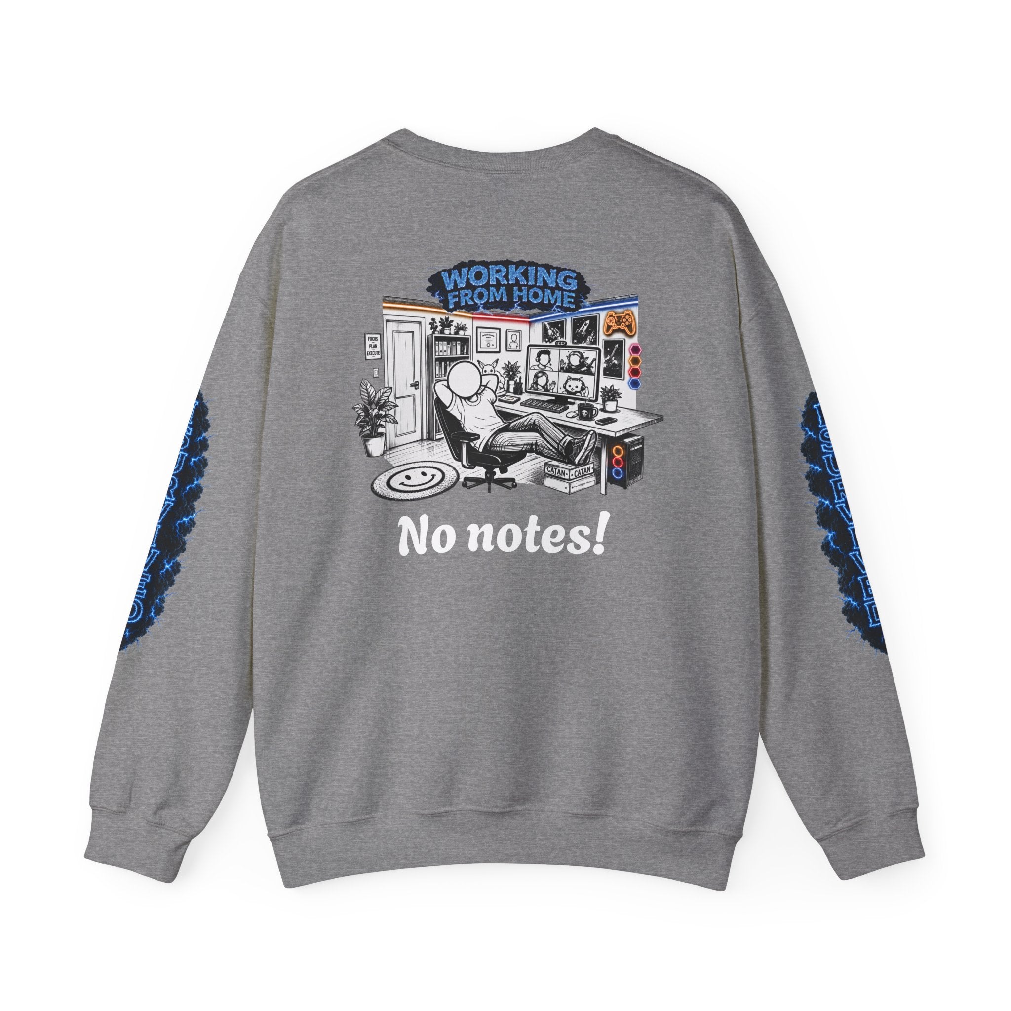 I Survived 2020 — LOCKDOWN S3:E4: Director's Cut "Working From Home" Unisex Heavy Blend™ Crewneck Sweatshirt