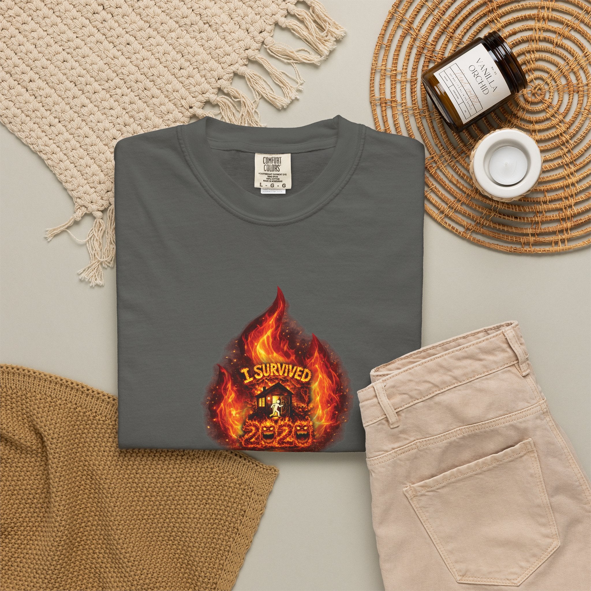 I Survived 2020 — WILDFIRES S2:E4: Director's Cut "Western U.S. Wildfire Season" Memorial Unisex Garment-Dyed T-shirt
