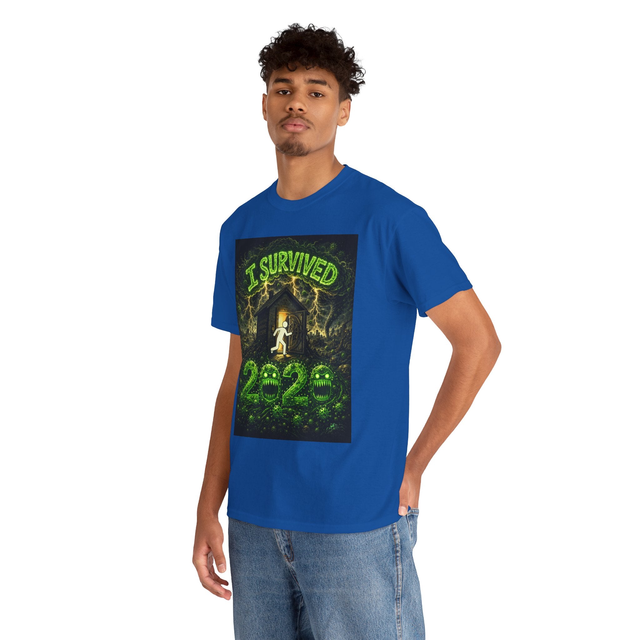 I Survived 2020 — S1:E1 "COVID-19: The Coronavirus" | Pandemic Edition Unisex Heavy Cotton Tee
