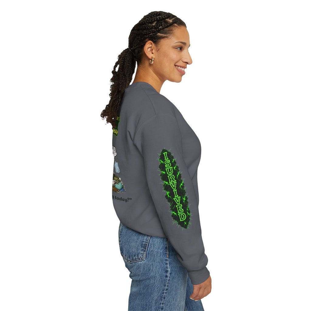 I Survived 2020 — PANDEMIC S1:E4: Director's Cut "Mask Madness" Unisex Heavy Blend™ Crewneck Sweatshirt