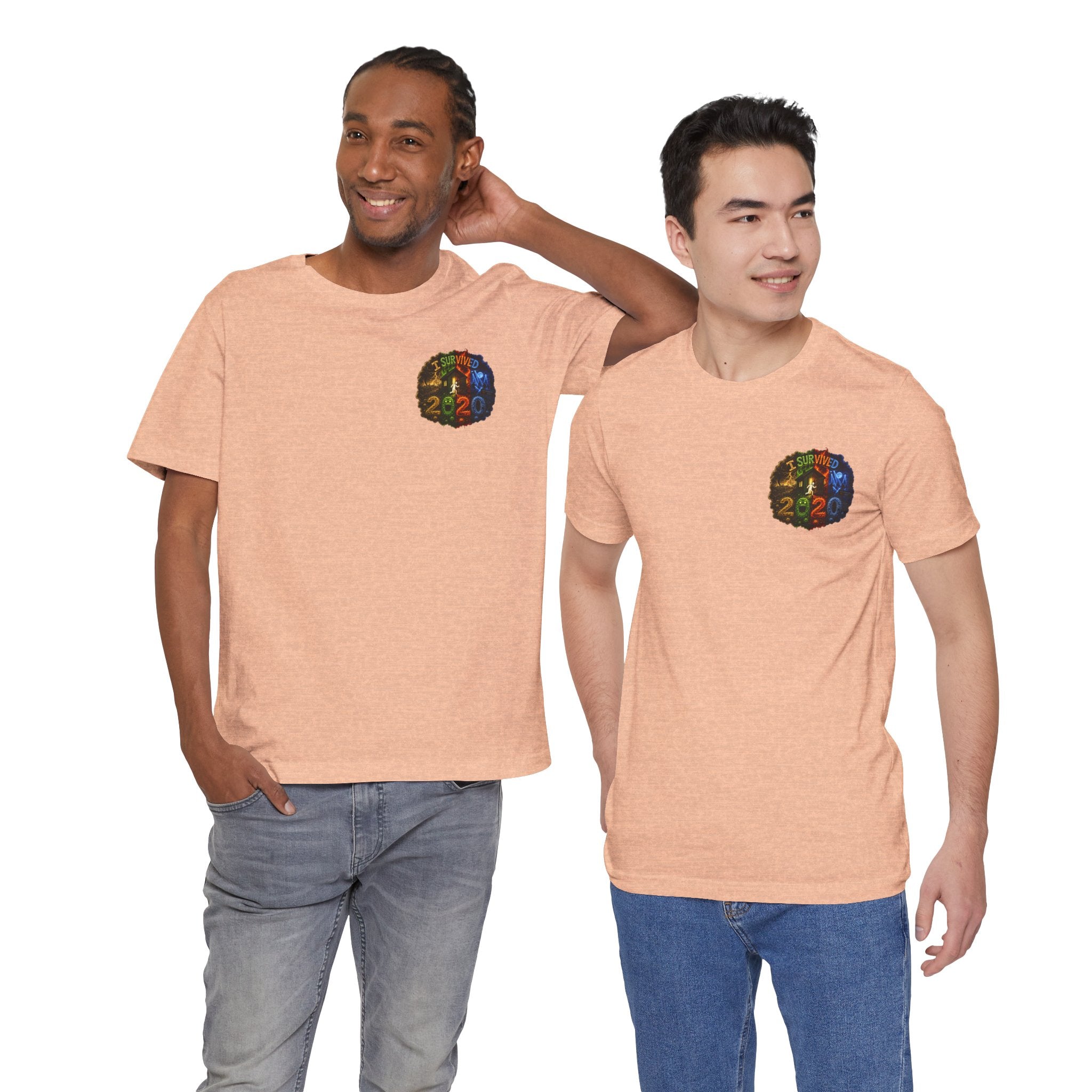 I Survived 2020 — "No Signal" Test Pattern Tee Alien Broadcast Finale Summer Premiere Unisex Jersey Short Sleeve Tee