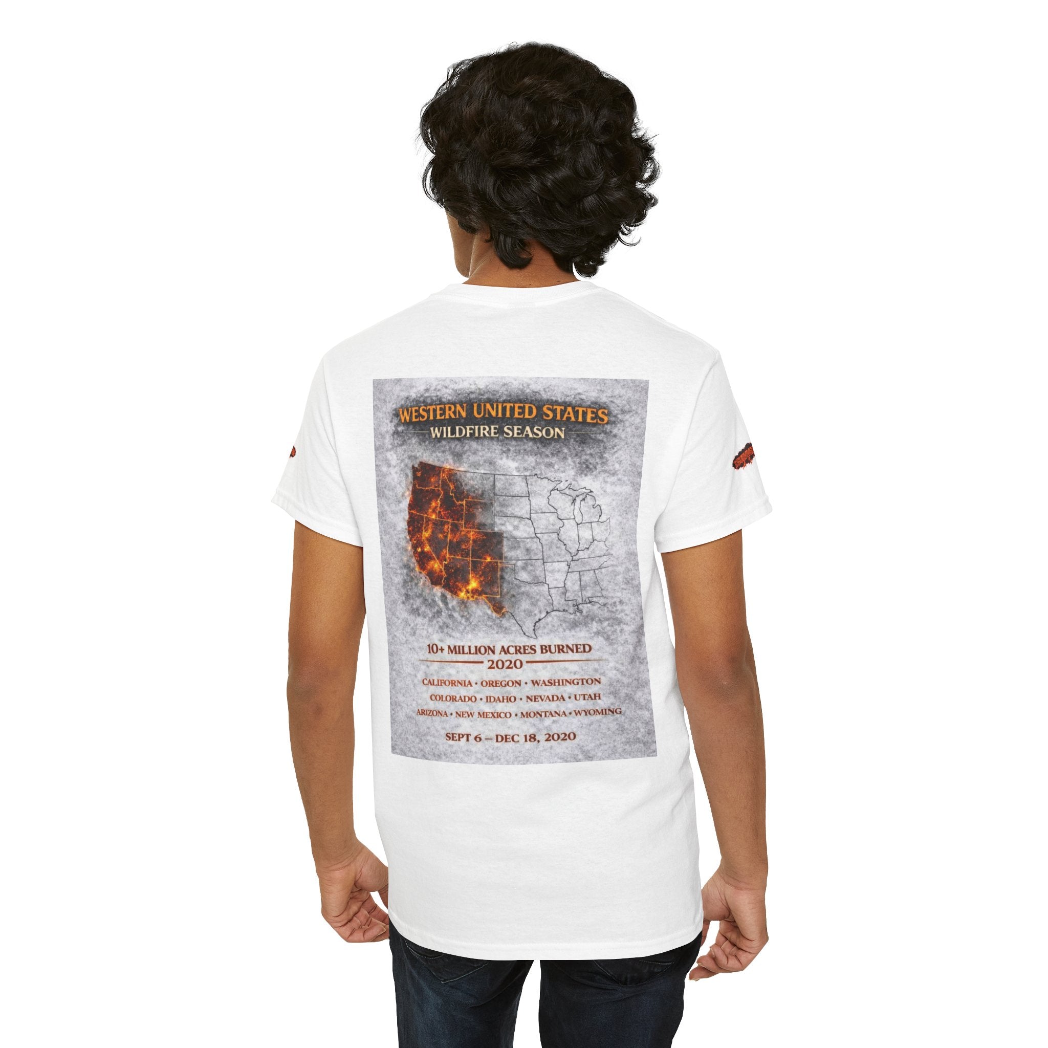 I Survived 2020 —  WILDFIRES S2:E4: Director's Cut Special Edition "Western U.S. Wildfire Season" Memorial Unisex Heavy Cotton Tee