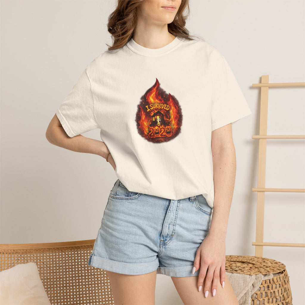 I Survived 2020 — WILDFIRES S2:E2: Director's Cut "The Bobcat Fire" Memorial Unisex Garment-Dyed T-shirt