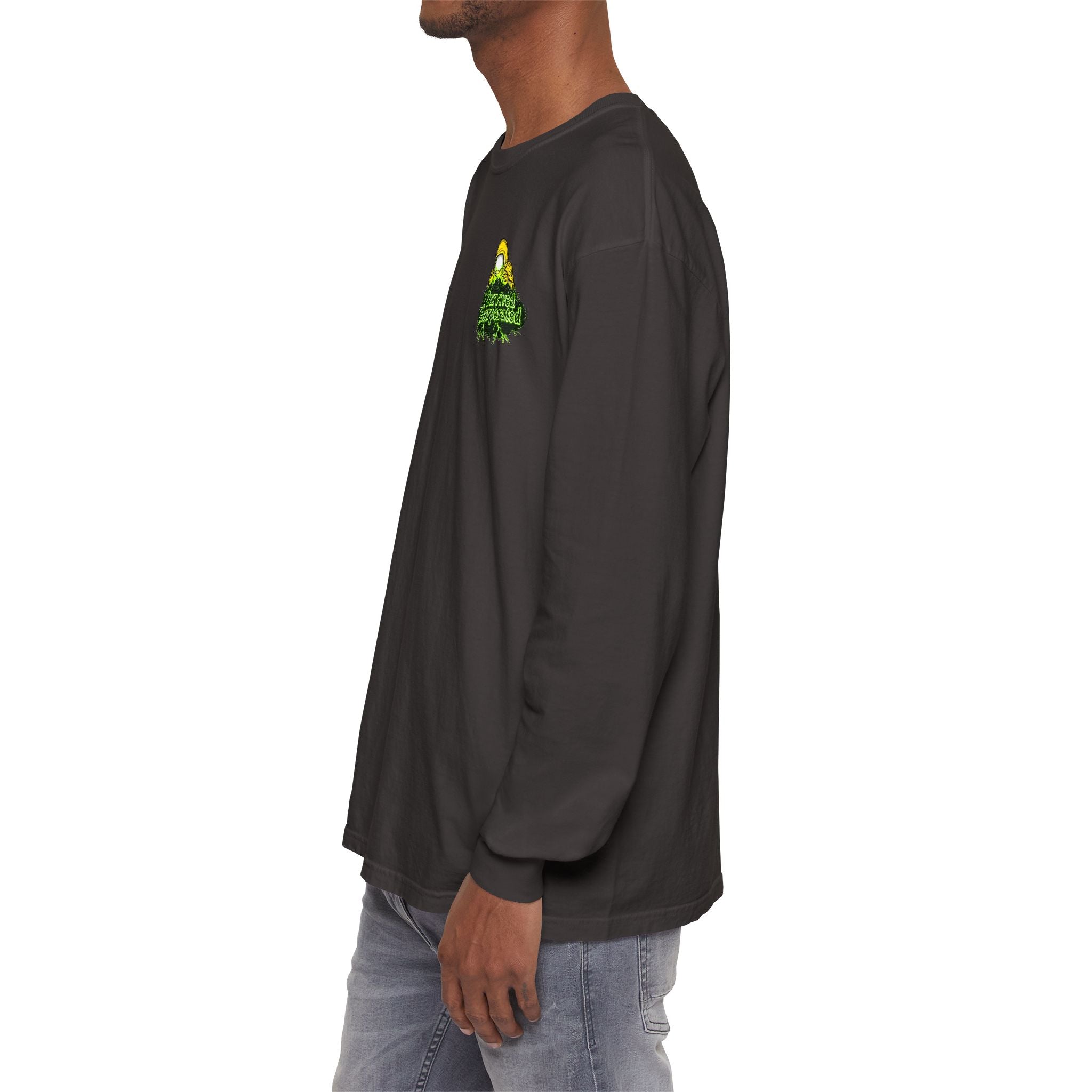 I Survived 2020 — "Please Stand By" Test Pattern Toxic Signal Tee Summer Premiere Unisex Garment-Dyed Long Sleeve T-Shirt