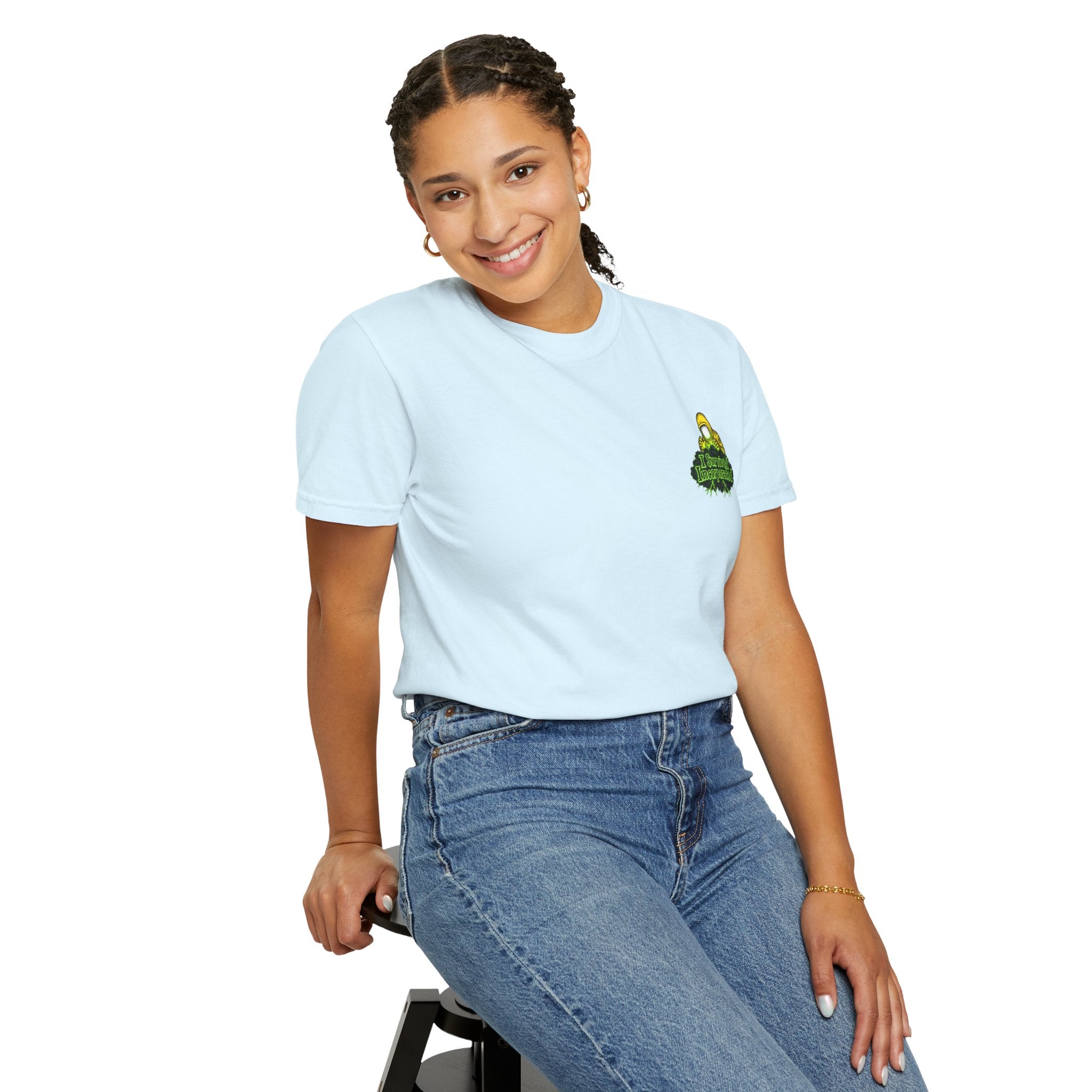 I Survived 2020 — "Please Stand By" Test Pattern Toxic Signal Tee Summer Premiere Unisex Garment-Dyed T-shirt