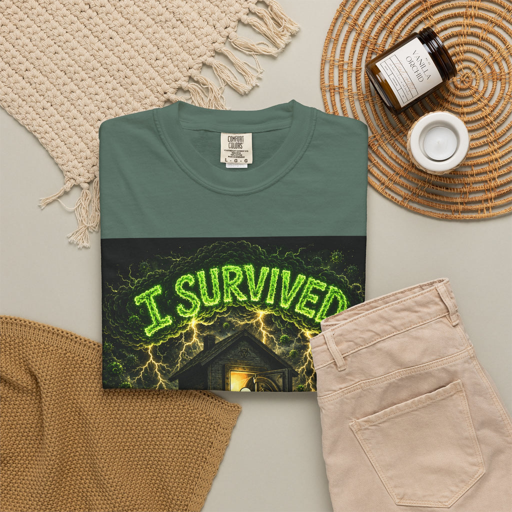 Sobreviví al 2020 — T1:E1 "COVID-19: El Coronavirus" | Camiseta unisex teñida de una pieza, Edición Pandemia