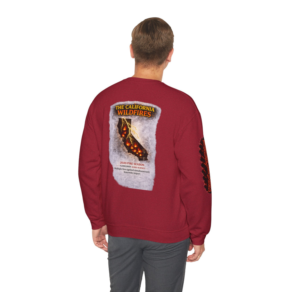 I Survived 2020 — WILDFIRES S2:E3: Director's Cut "The California Wildfires" Memorial Unisex Heavy Blend™ Crewneck Sweatshirt