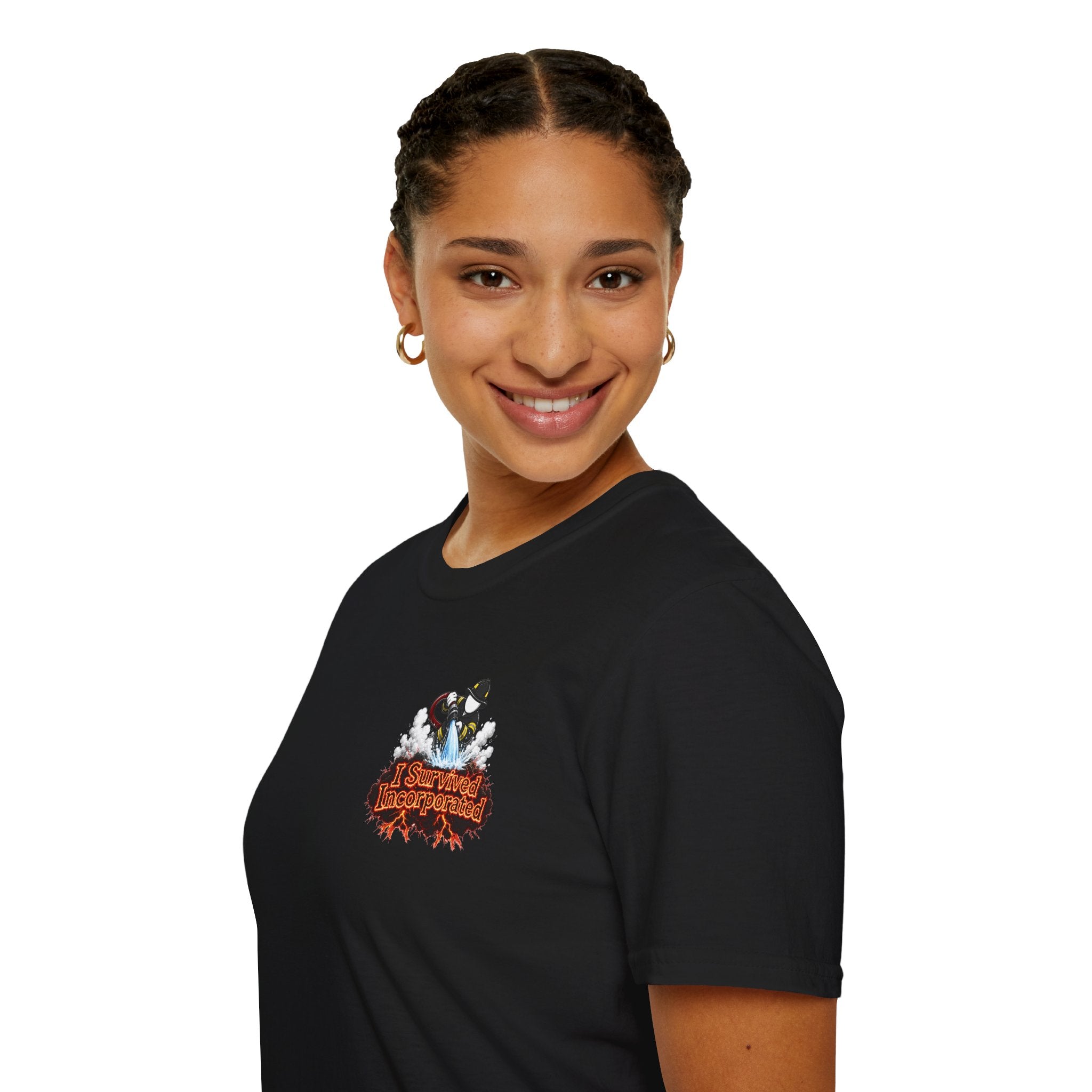 I Survived 2020 — "Please Stand By" Test Pattern Tee Wildfire Signal Edition Summer Premiere Unisex Softstyle T-Shirt