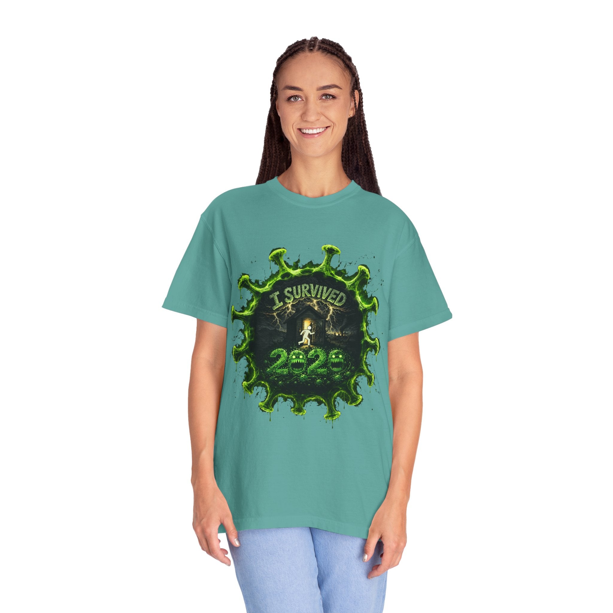 I Survived 2020 — Director's Cut S1:E5 "Delivery Doomsday" | Pandemic Edition Unisex Garment-Dyed T-shirt
