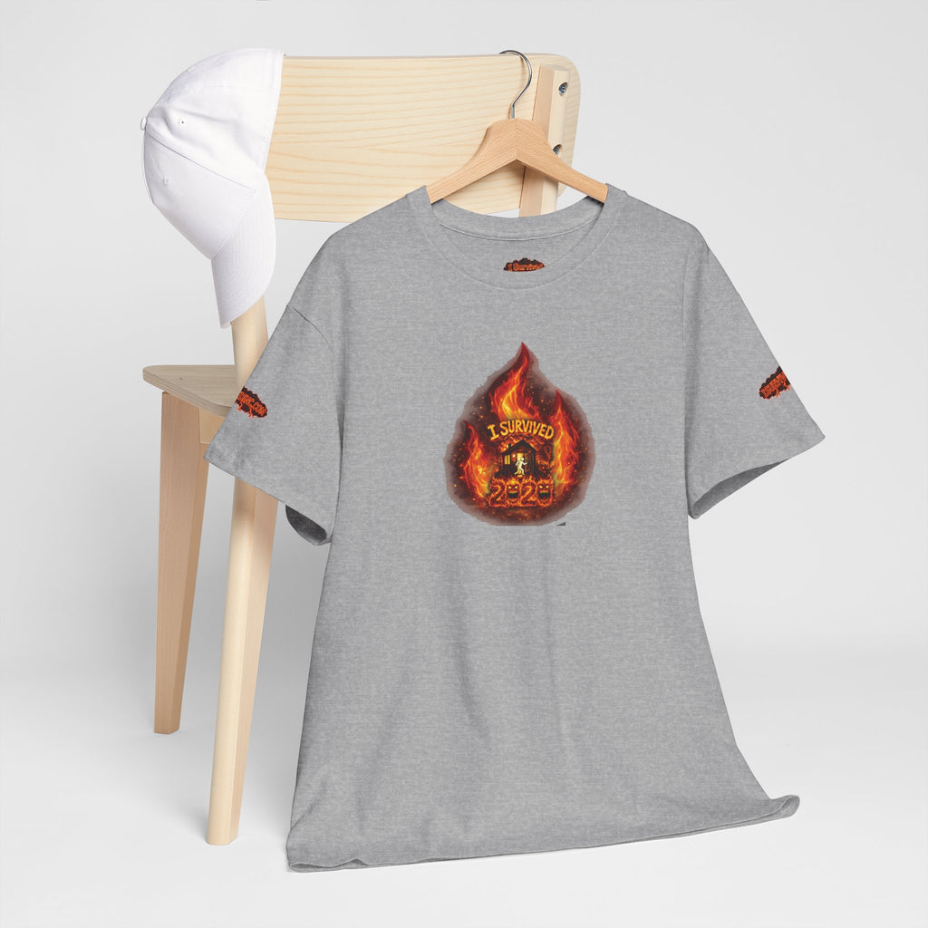 I Survived 2020 — WILDFIRES S2:E2: Director's Cut Special Edition "The Bobcat Fire" Memorial Unisex Heavy Cotton Tee