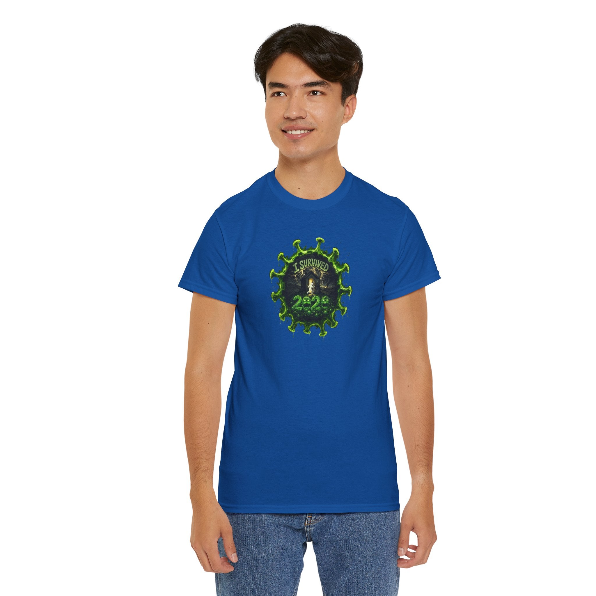 I Survived 2020 — PANDEMIC S1:E4: Director's Cut "Mask Madness" Unisex Heavy Cotton Tee
