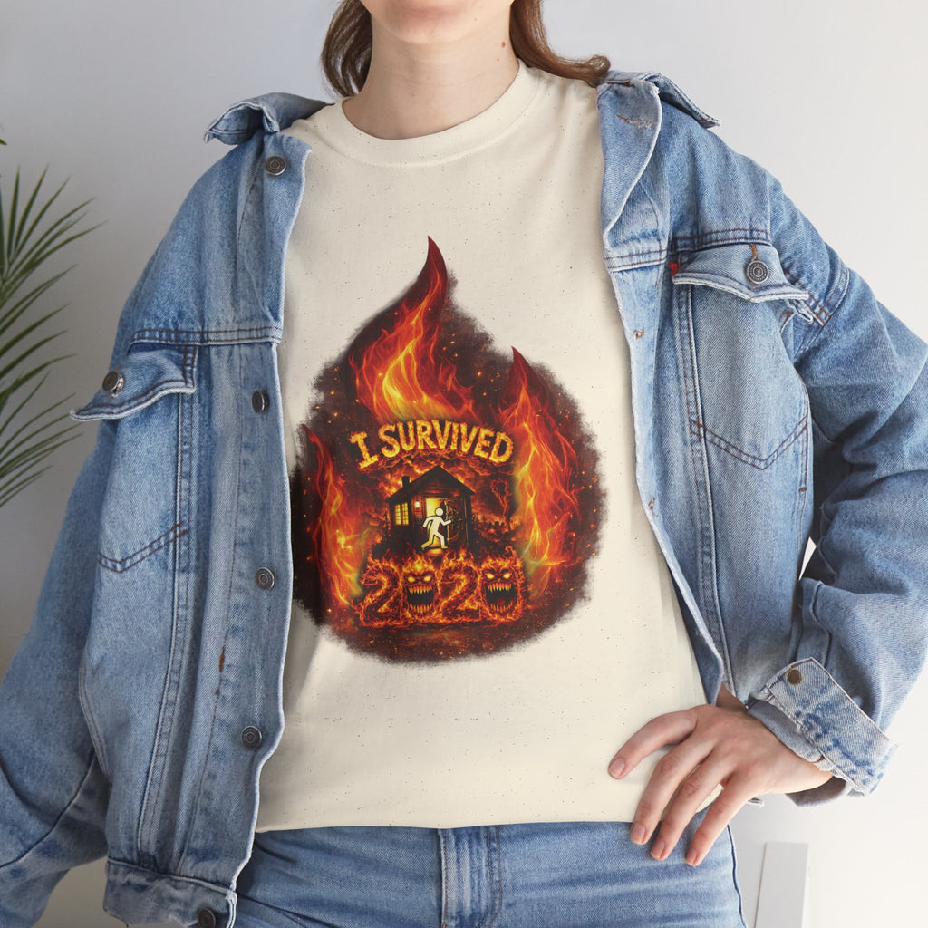 I Survived 2020 — Director's Cut S2:E1 "Berry Creek" | Wildfire Edition Memorial Unisex Heavy Cotton Tee (SPECIAL EDITION)