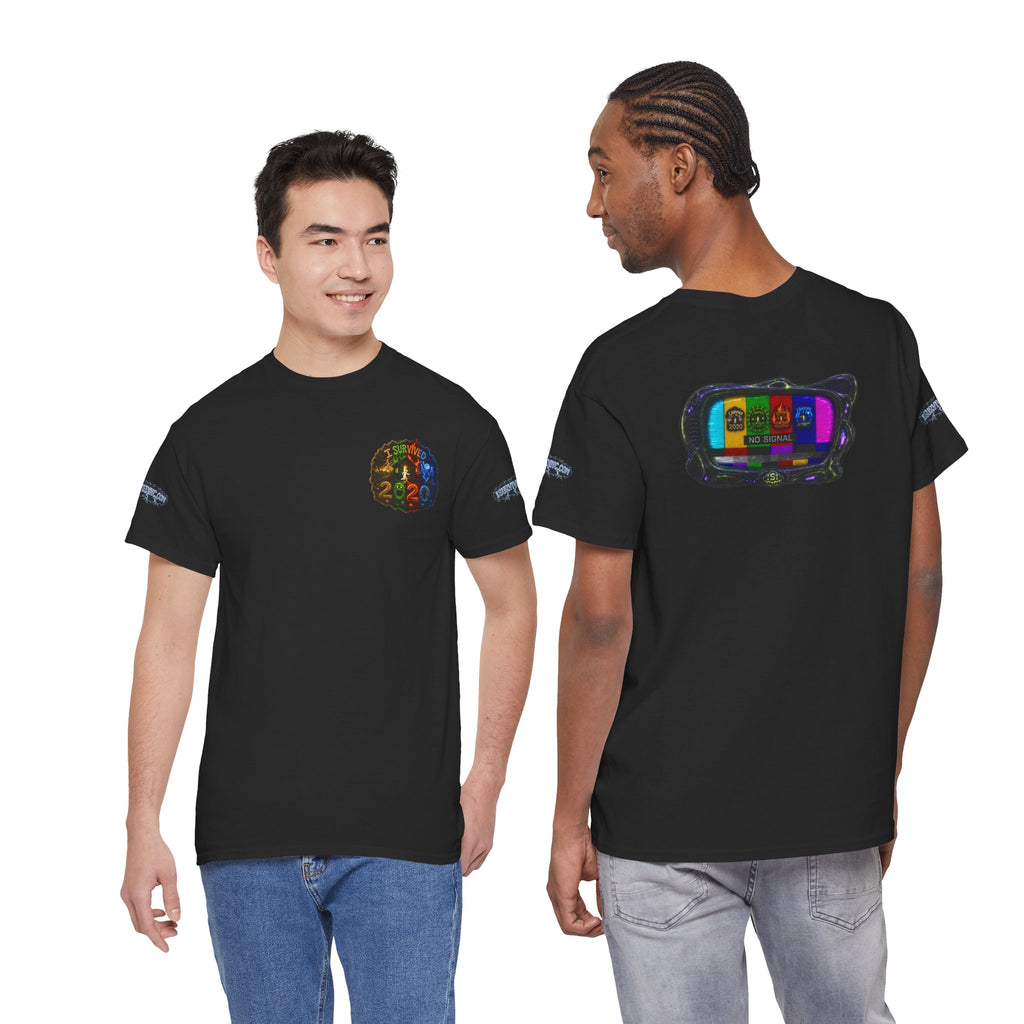 I Survived 2020 — "No Signal" Test Pattern Tee Alien Broadcast Finale Special Edition Summer Premiere Unisex Heavy Cotton Tee