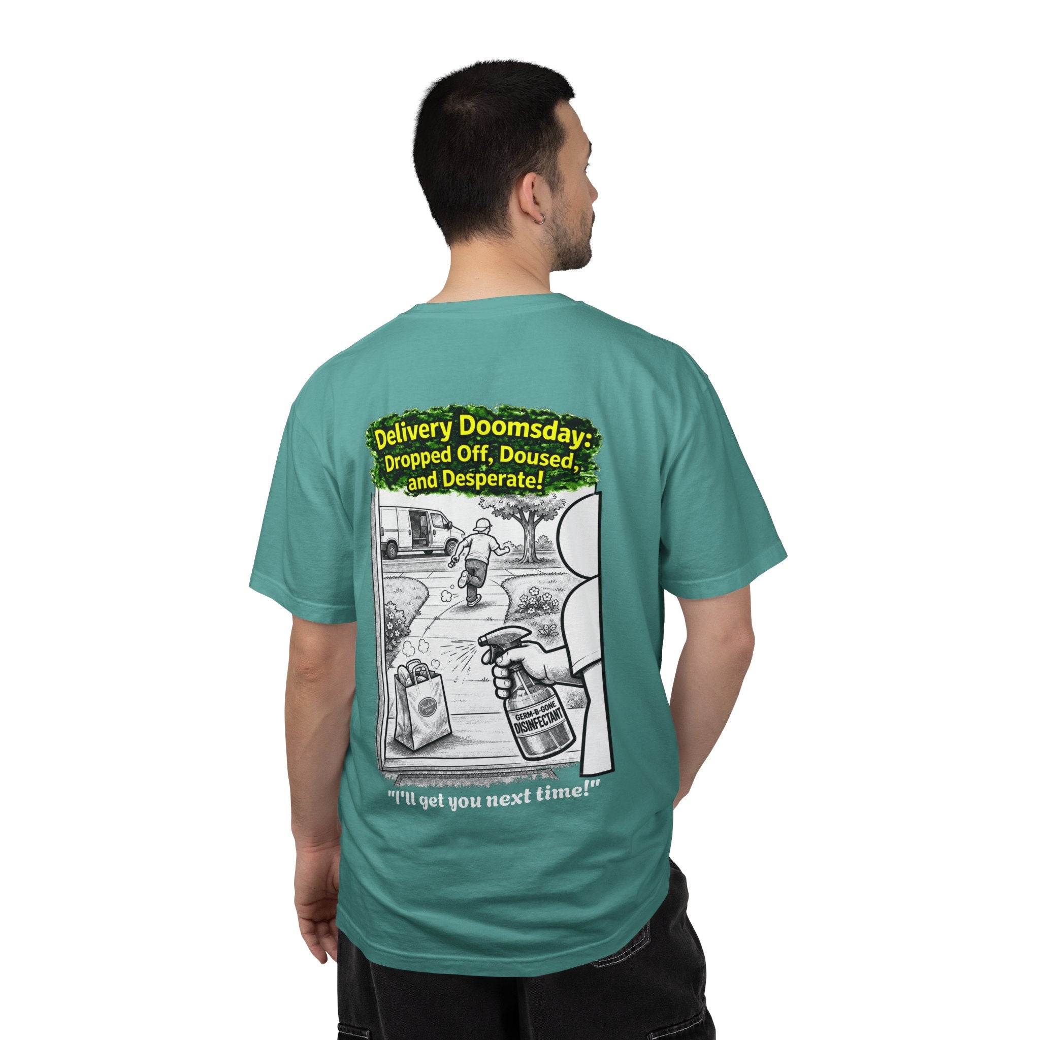 Sobreviví al 2020 — T1:E5 "Apocalipsis de Entregas" | Camiseta unisex teñida de edición Pandemia