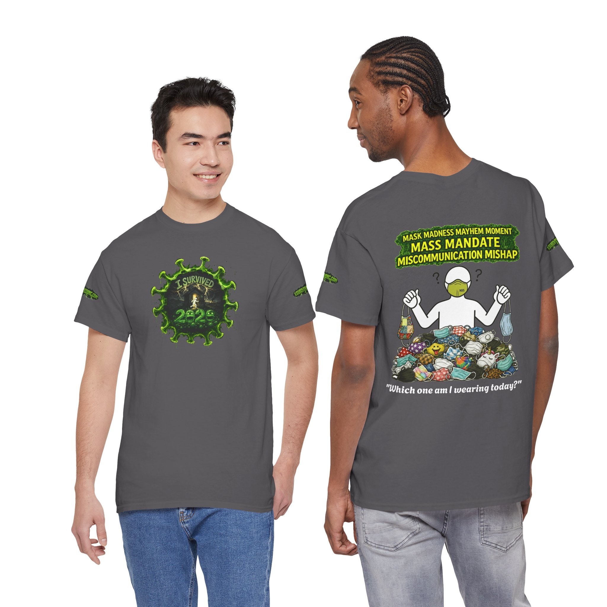 I Survived 2020 — PANDEMIC S1:E4: Director's Cut Special Edition "Mask Madness" Unisex Heavy Cotton Tee