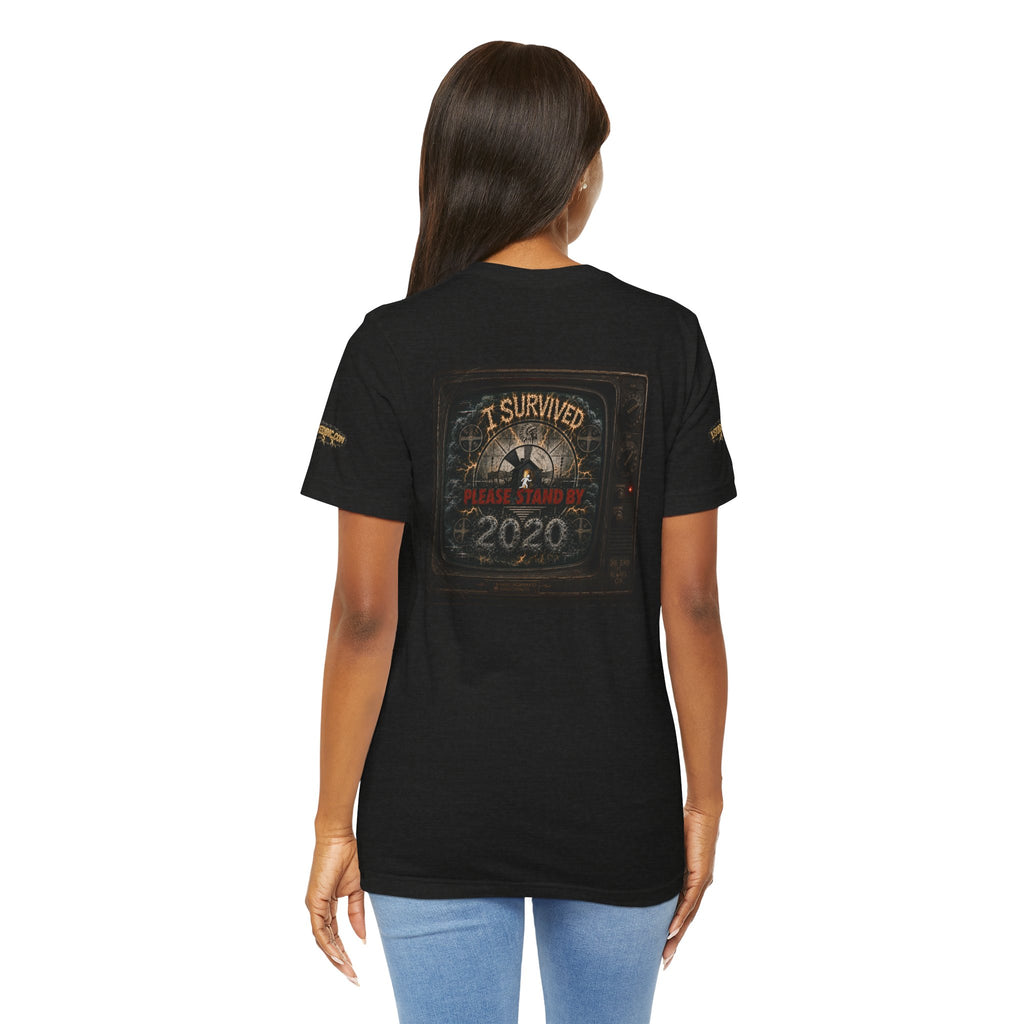 I Survived 2020 — "Please Stand By" Test Pattern Tee Special Edition Summer Premier Unisex Jersey Short Sleeve Tee