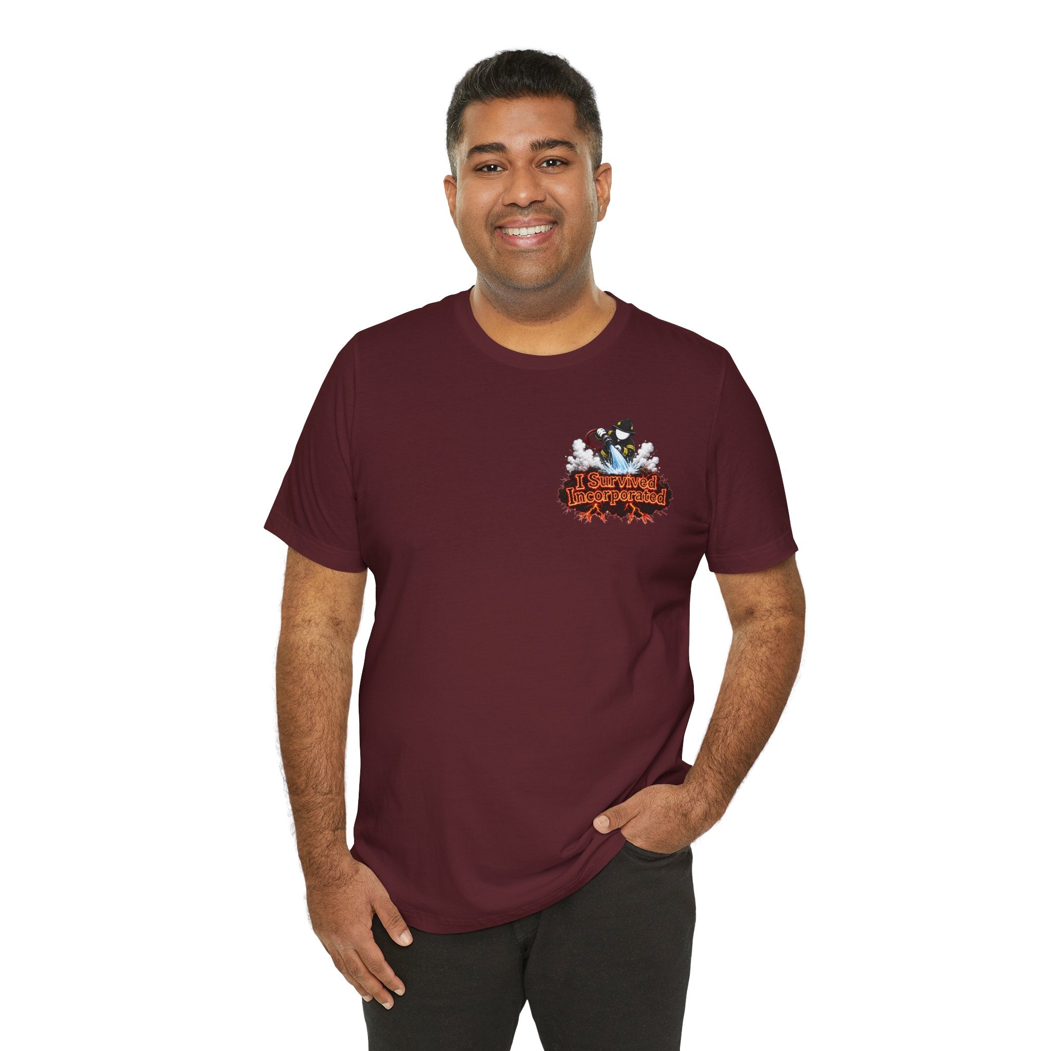 I Survived 2020 — "Please Stand By" Test Pattern Tee Wildfire Signal Edition Summer Premiere Unisex Jersey Short Sleeve Tee