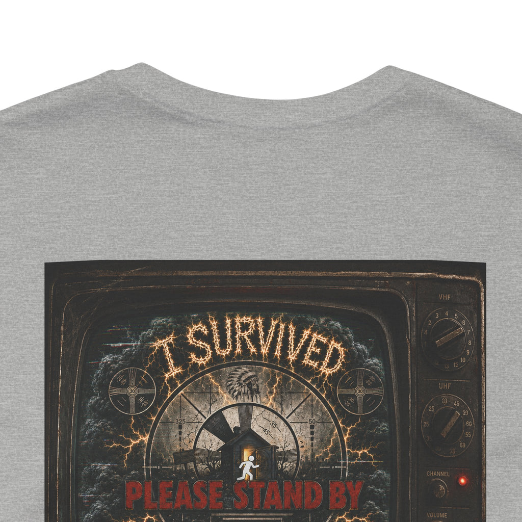 I Survived 2020 — "Please Stand By" Test Pattern Tee Summer Premier Unisex Jersey Short Sleeve Tee