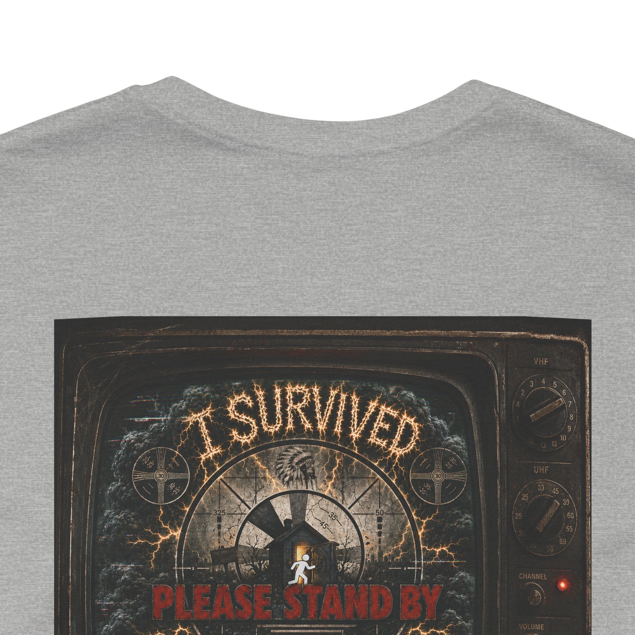 I Survived 2020 — "Please Stand By" Test Pattern Tee Summer Premier Unisex Jersey Short Sleeve Tee