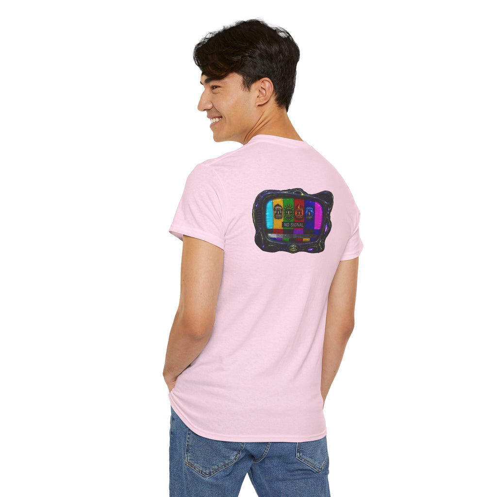 I Survived 2020 — "No Signal" Test Pattern Tee Alien Broadcast Finale Summer Premiere Unisex Heavy Cotton Tee