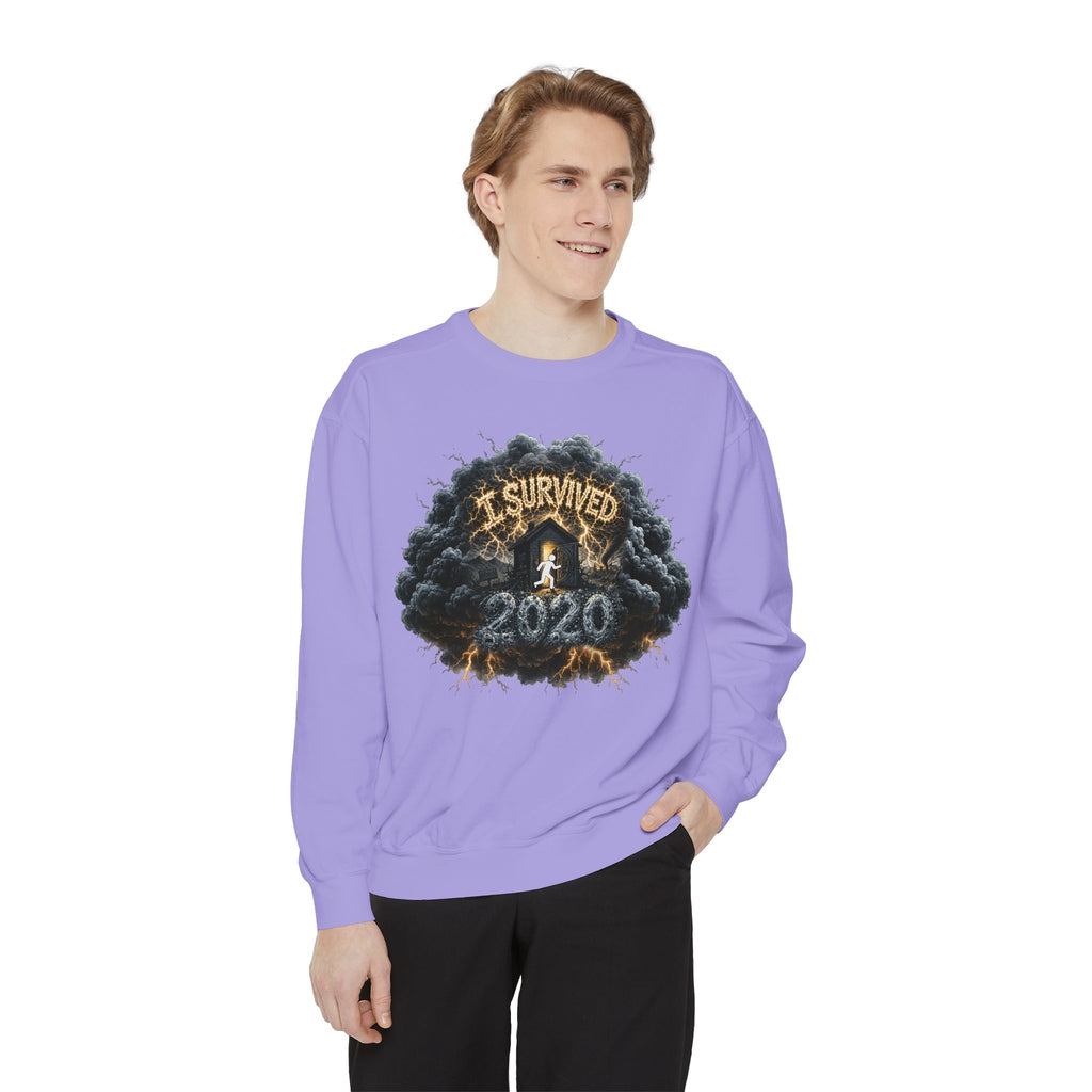 I Survived 2020 — Director's Cut Original Design Teaser Sweatshirt | Season 1 Premiere Drop Unisex Garment-Dyed Sweatshirt