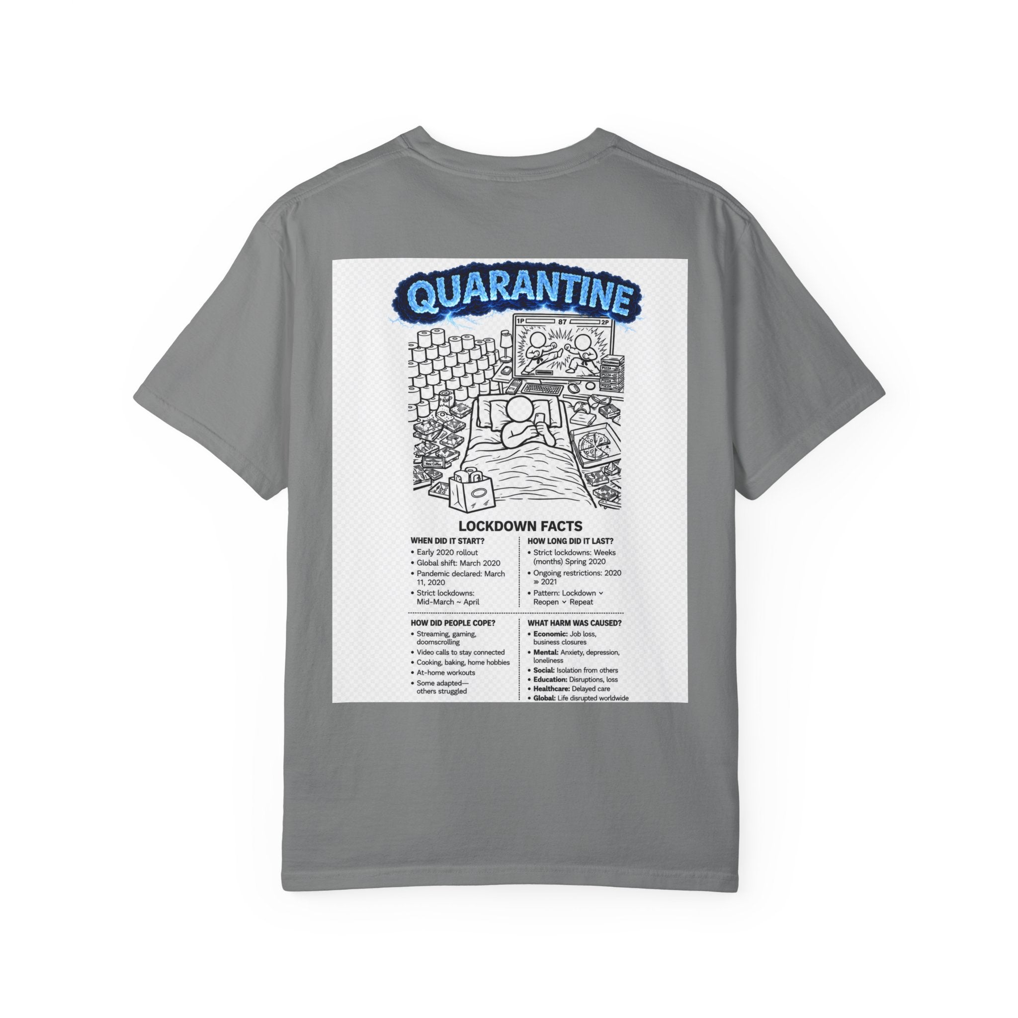 I Survived 2020 — Director's Cut S3:E1 "Quarantine" | Lockdown Edition Documentary Unisex Garment-Dyed T-shirt