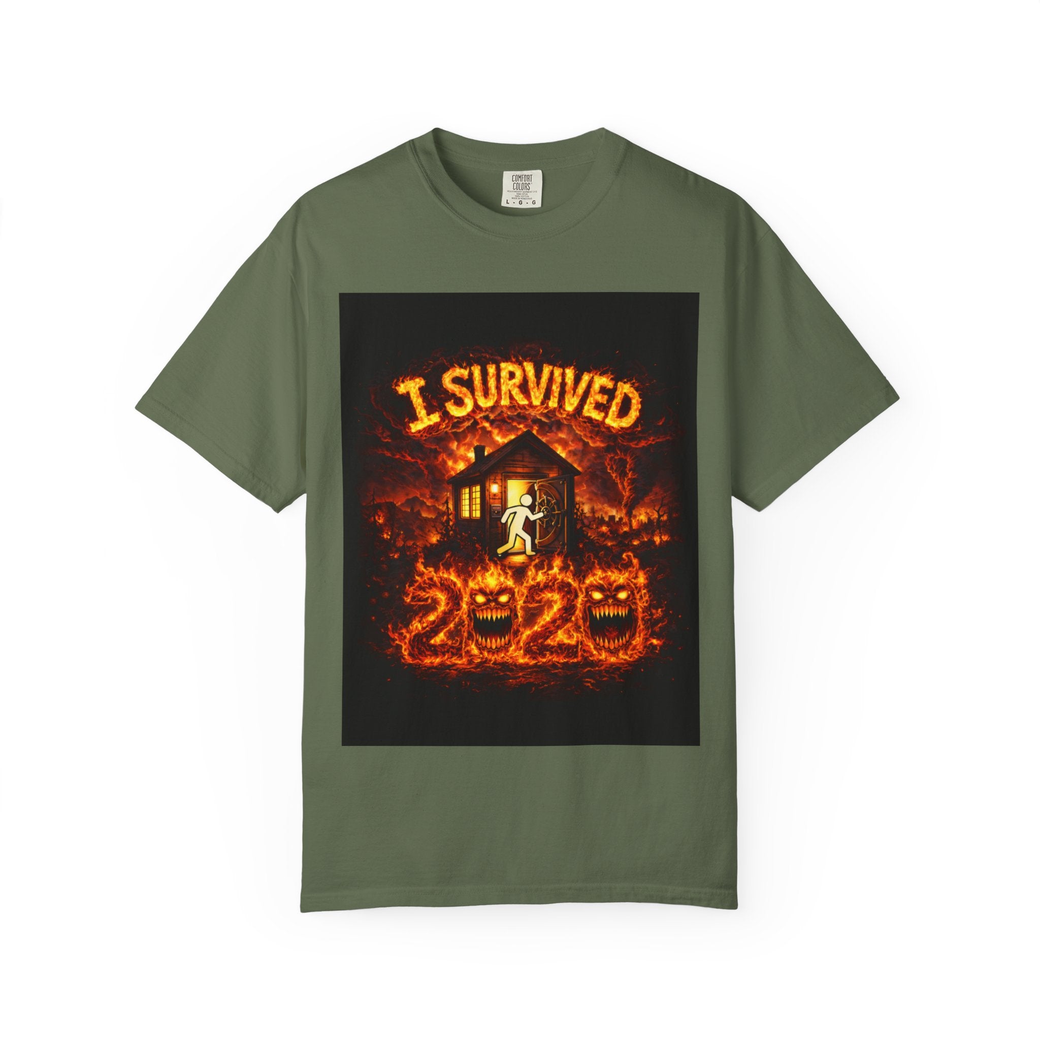 I Survived 2020 — WILDFIRES S2:E2: "The Bobcat Fire" Memorial Unisex Garment-Dyed T-shirt