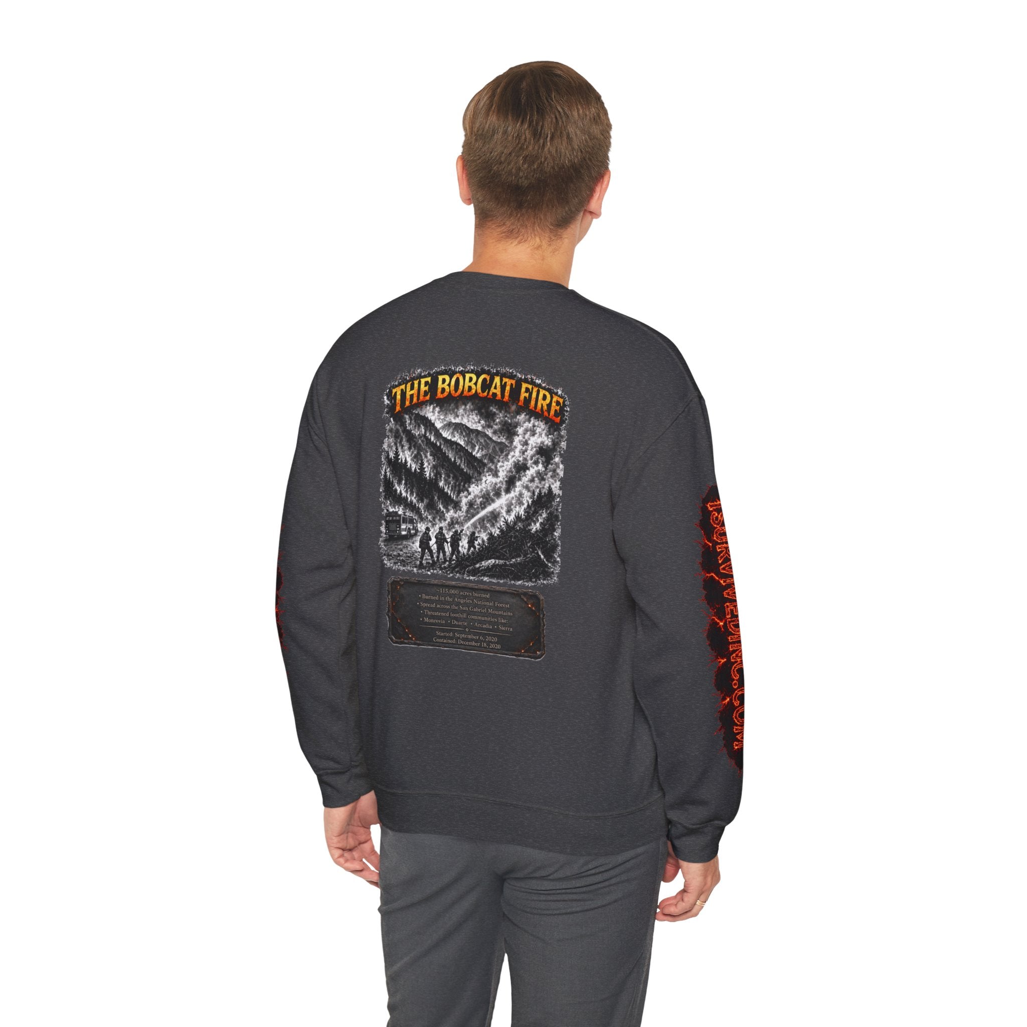 I Survived 2020 — WILDFIRES S2:E2: "The Bobcat Fire" Memorial Unisex Heavy Blend™ Crewneck Sweatshirt