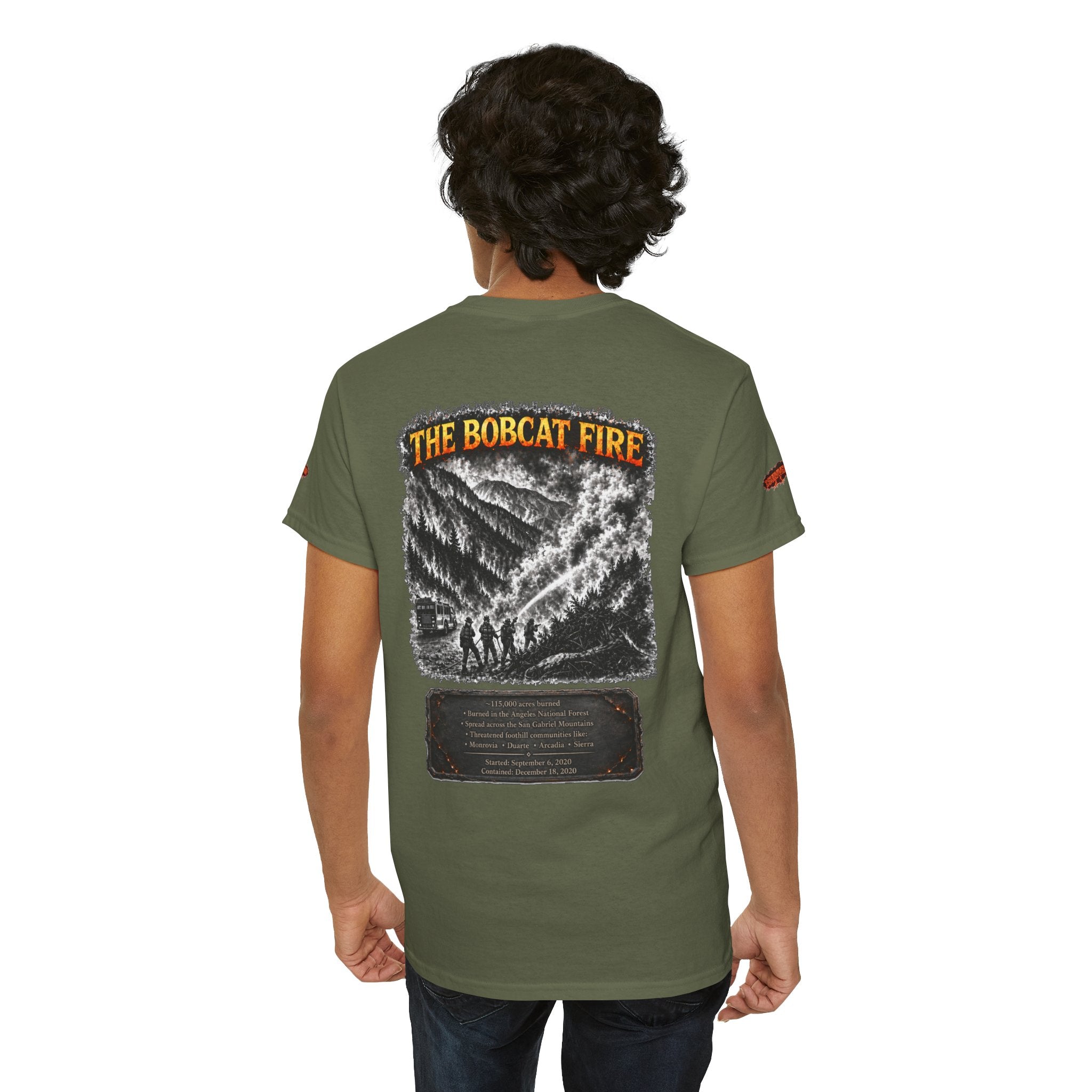 I Survived 2020 — WILDFIRES S2:E2: Special Edition "The Bobcat Fire" Memorial Unisex Heavy Cotton Tee