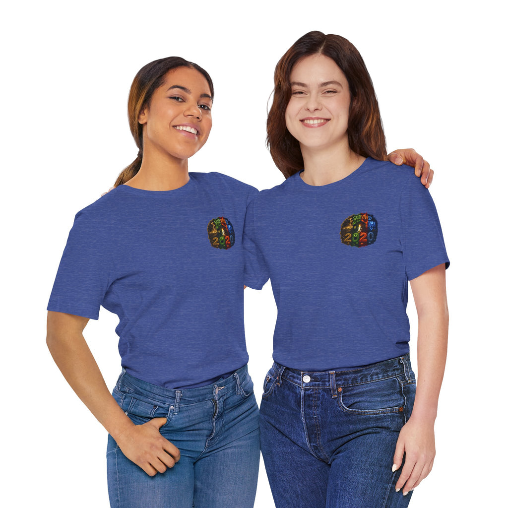 I Survived 2020 — "No Signal" Test Pattern Tee Alien Broadcast Finale Summer Premiere Unisex Jersey Short Sleeve Tee