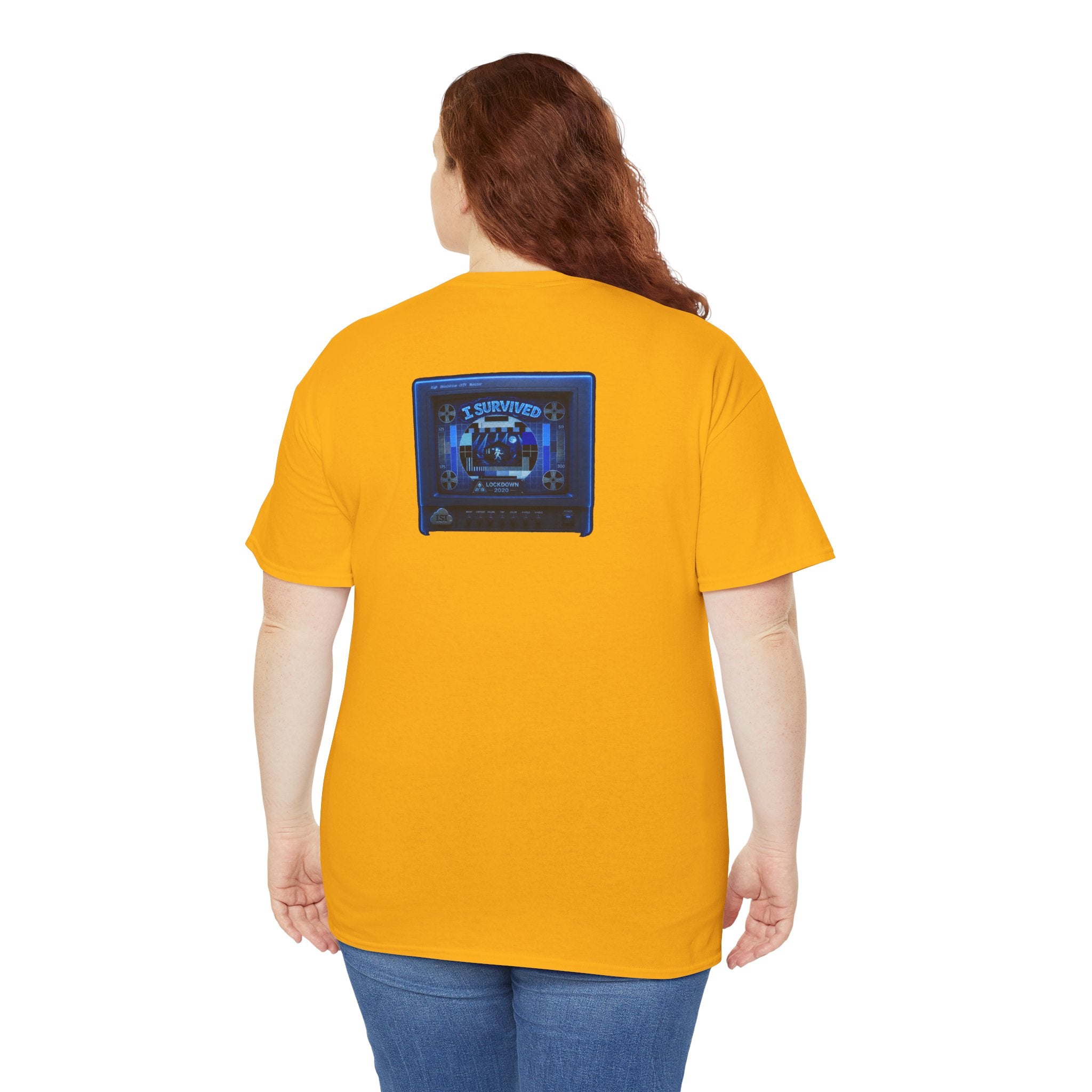 I Survived 2020 — "Please Stand By" Test Pattern Tee Lockdown Surveillance Edition Summer Exclusive Unisex Heavy Cotton Tee