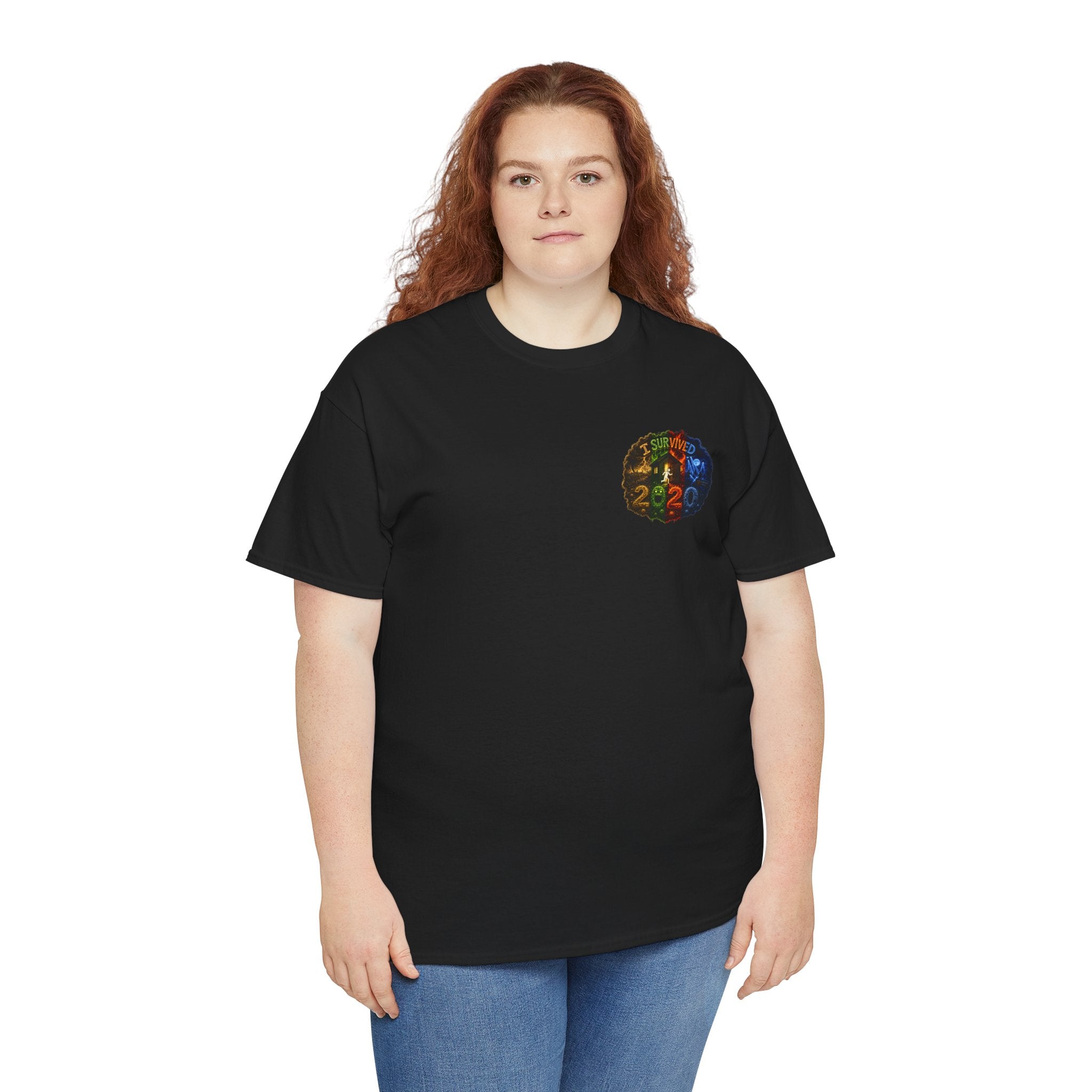 I Survived 2020 — "No Signal" Test Pattern Tee Alien Broadcast Finale Summer Premiere Unisex Heavy Cotton Tee