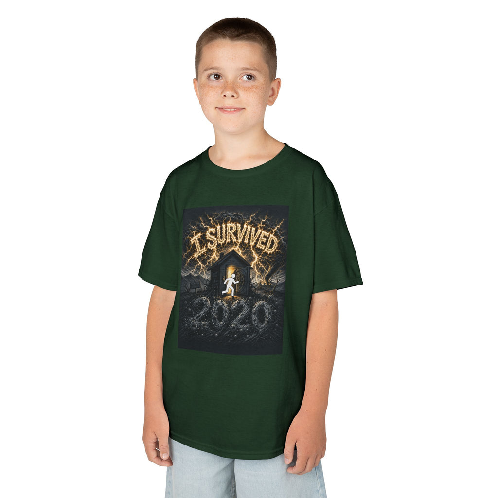I Survived 2020 — Original Design Teaser Tee | Season 1 Premiere Drop Kids Heavy Cotton™ Tee