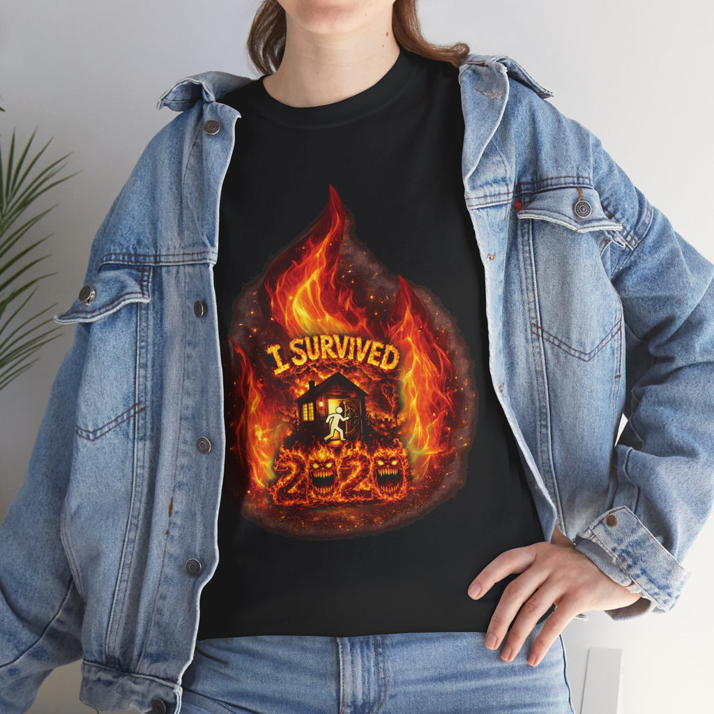 I Survived 2020 — Director's Cut S2:E1 "Berry Creek" | Wildfire Edition Memorial Unisex Heavy Cotton Tee (SPECIAL EDITION)
