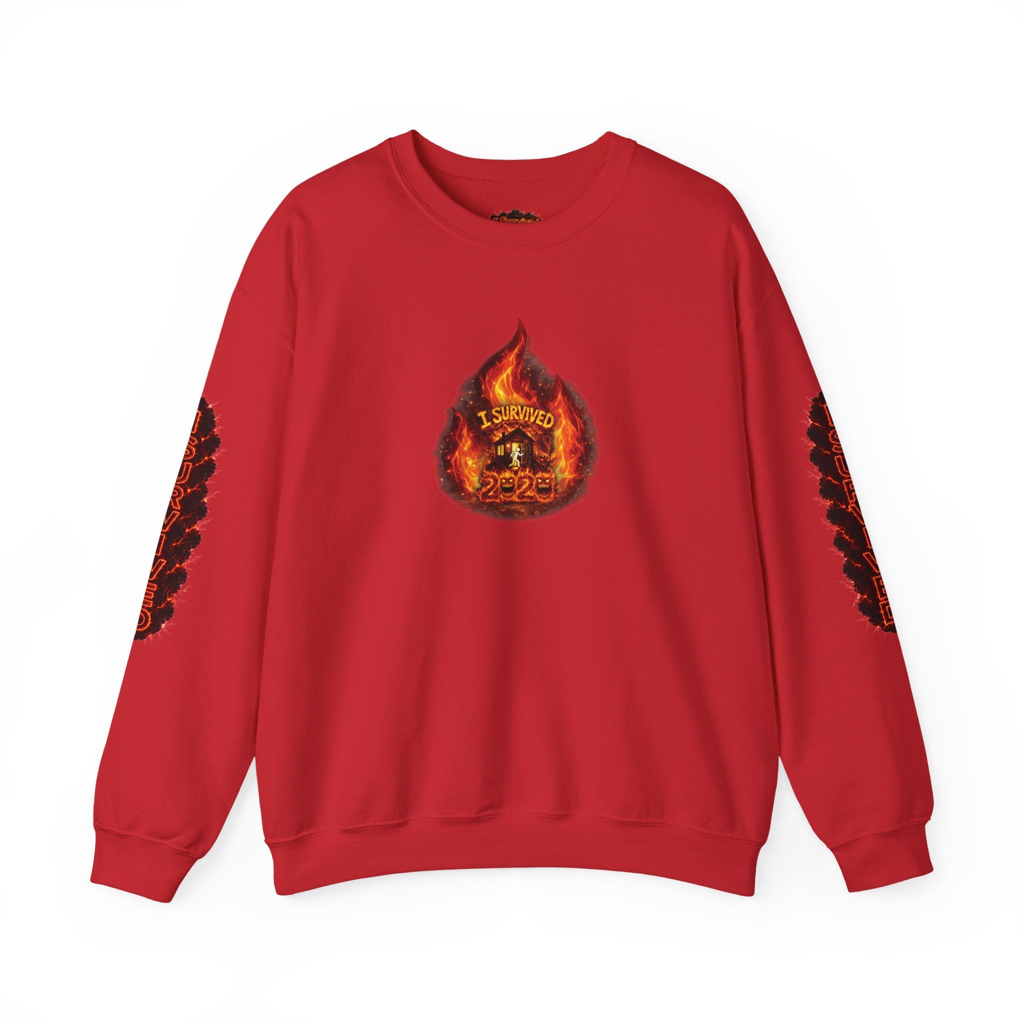 I Survived 2020 — WILDFIRES S2:E2: Director's Cut "The Bobcat Fire" Memorial Unisex Heavy Blend™ Crewneck Sweatshirt