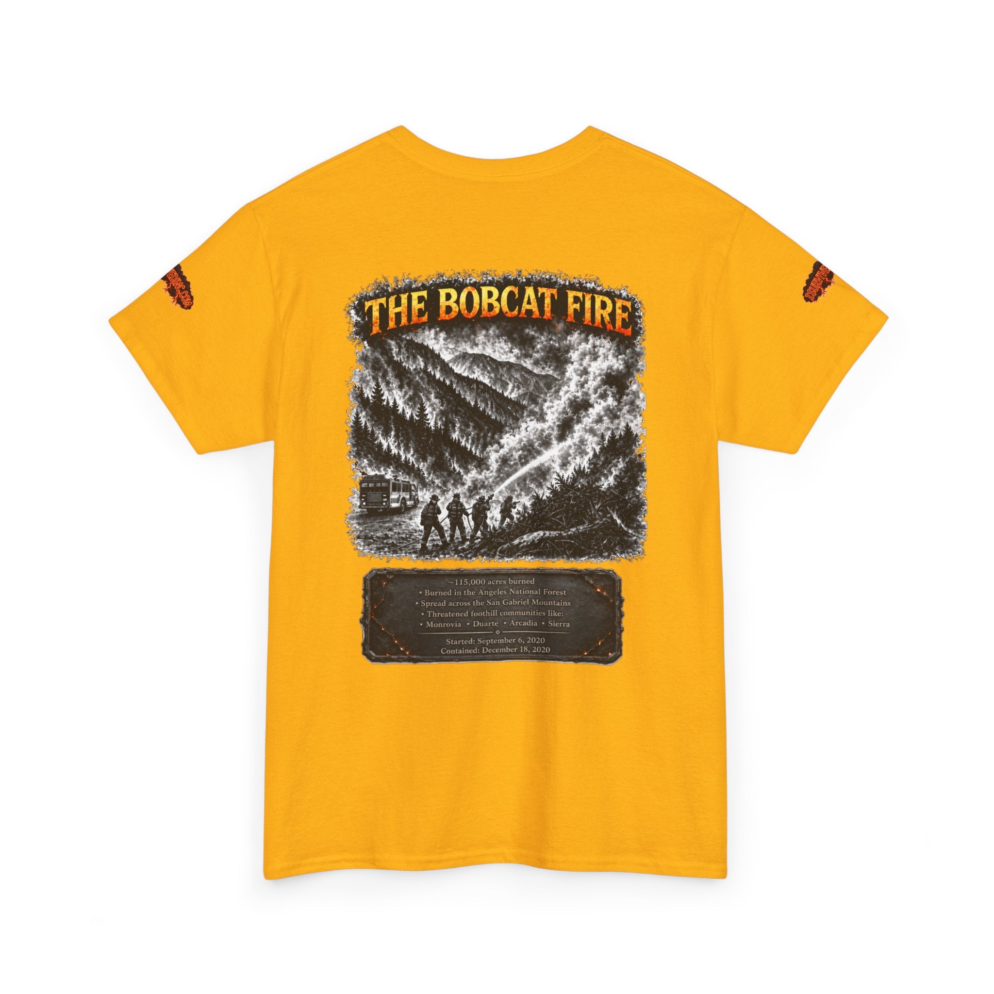 I Survived 2020 — Director's Cut S2:E2 "The Bobcat Fire" | Wildfire Edition Memorial Unisex Heavy Cotton Tee (SPECIAL EDITION)