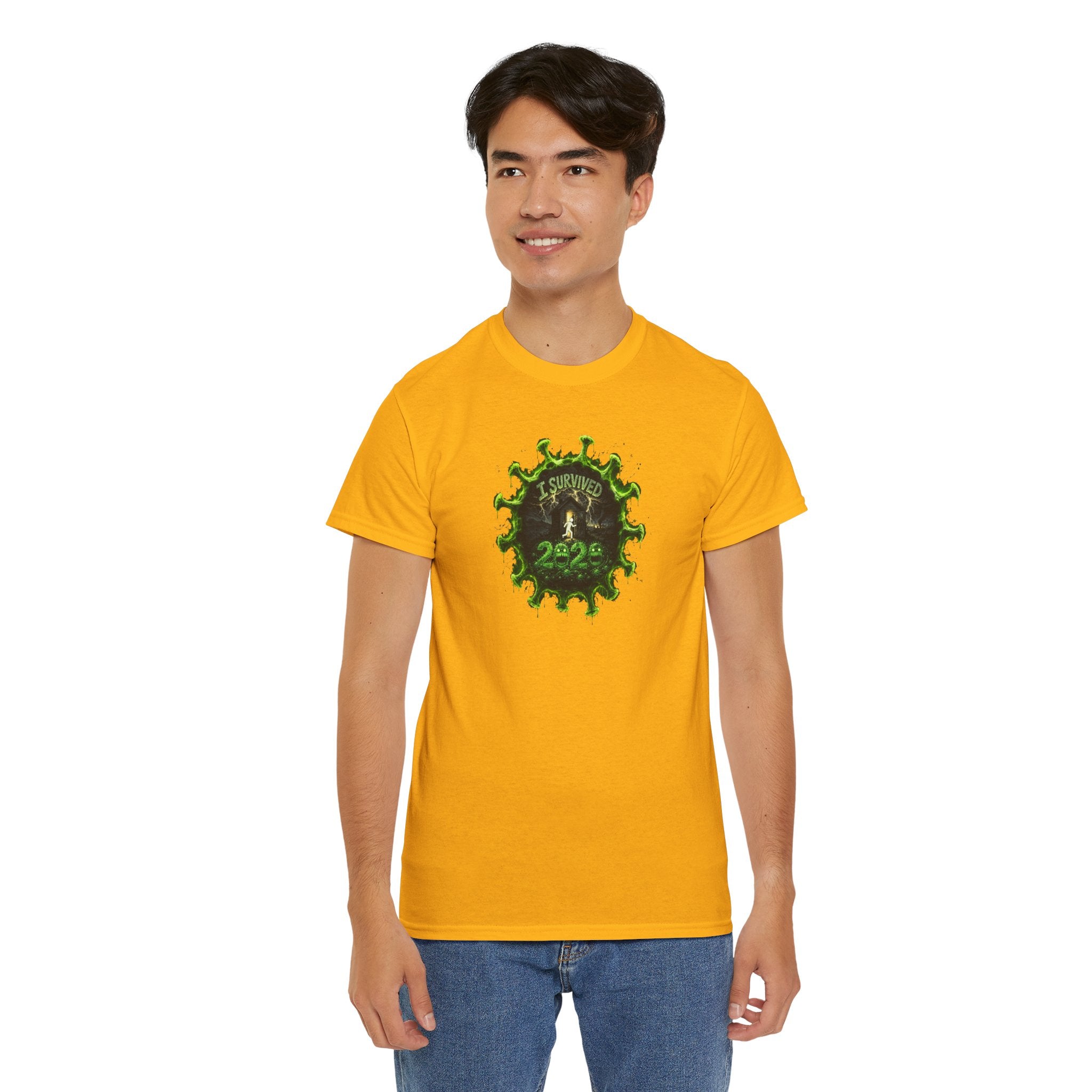 I Survived 2020 — PANDEMIC S1:E4: Director's Cut "Mask Madness" Unisex Heavy Cotton Tee